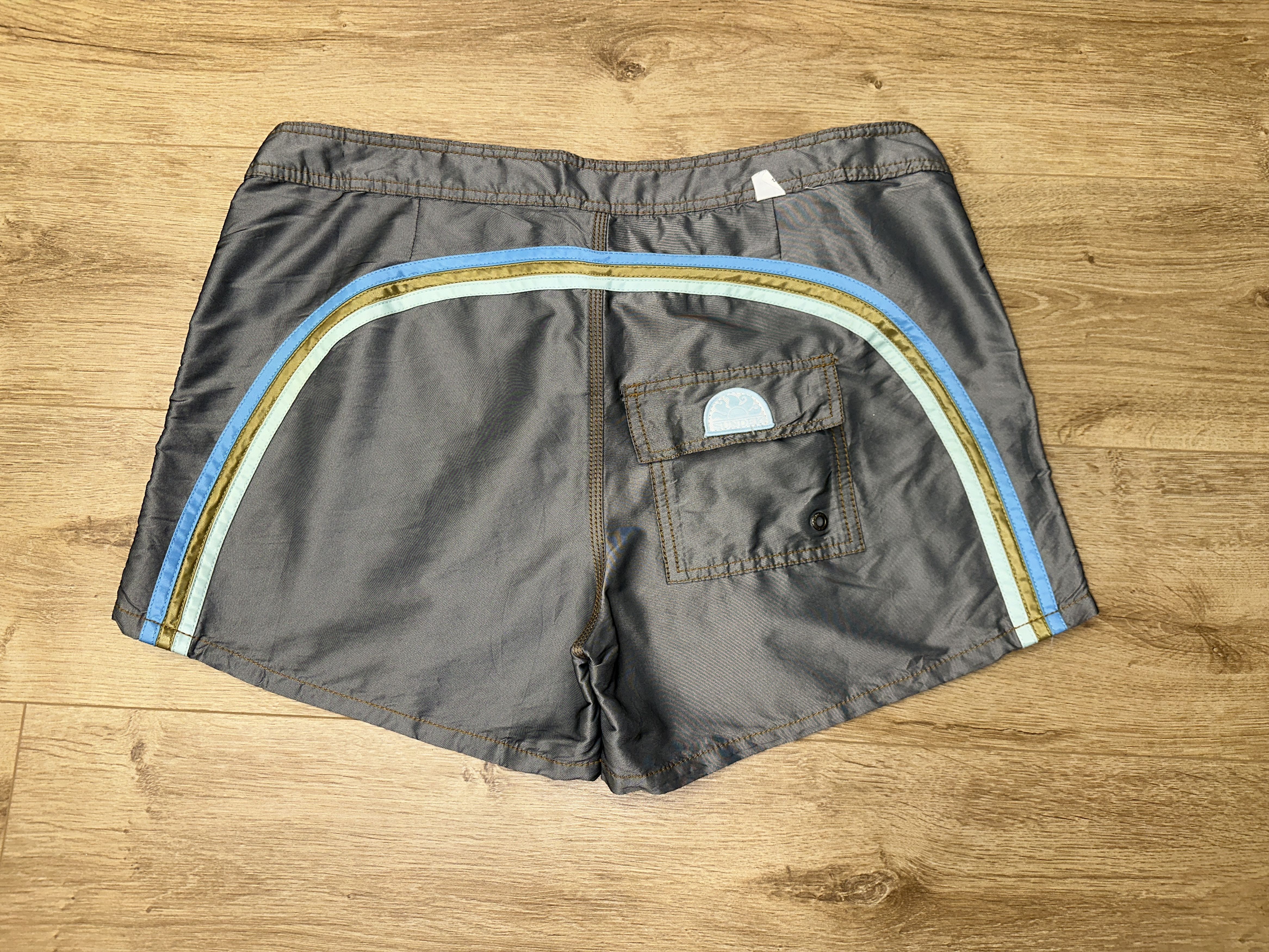 Sundek Metallic Sundek Classic Nylon Swim Shorts Mesh Lined Size 36 Size US 36 / EU 52 - 2 Thumbnail
