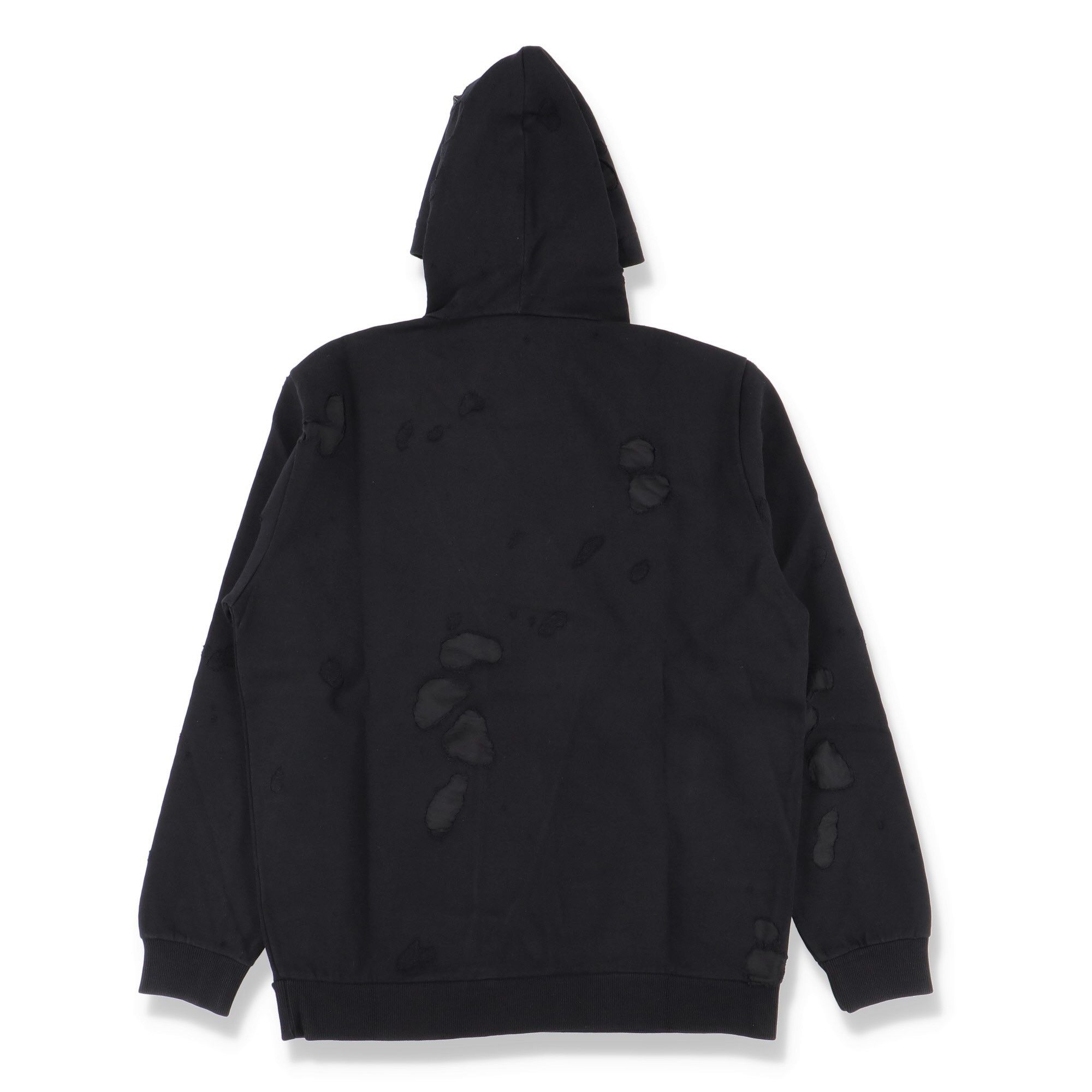 Givenchy Black Destroyed Logo Hoodie Size US L / EU 52-54 / 3 - 7 Thumbnail