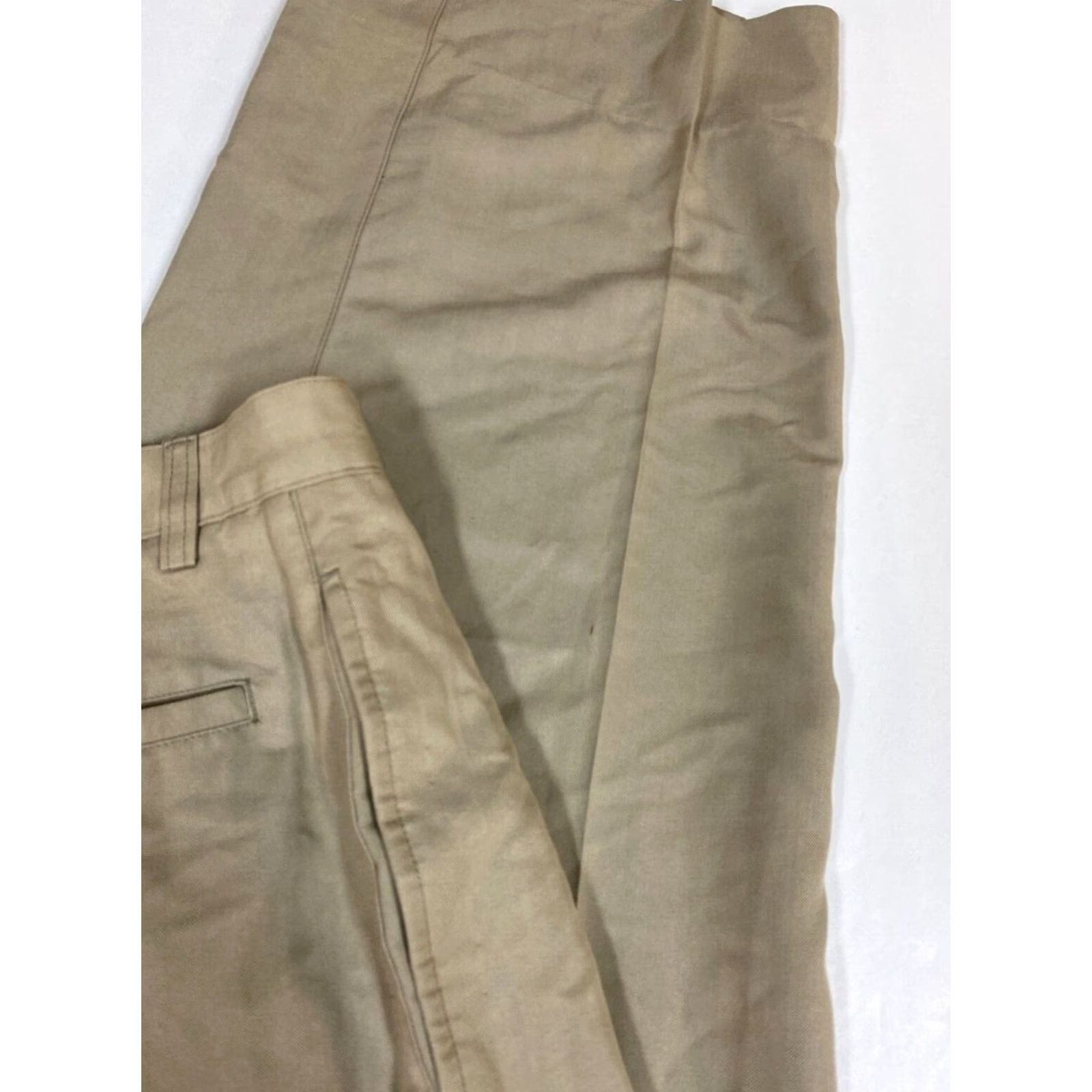 Vintage Hawaiian Tropic Mens Pants Straight Chino 36x34 Beige Tropical Breathable Cotton Flat Front Vintage No Size US 36 / EU 52 - 5 Thumbnail