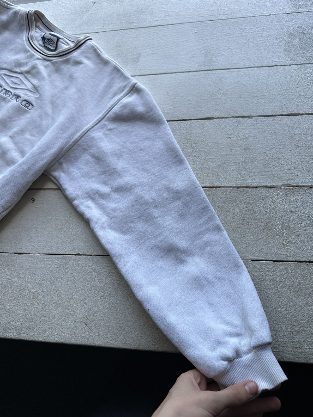 Umbro × Vintage 🚨90s UMBRO Big Logo WHITE Oversized Sweatshirt y2k rare Size US M / EU 48-50 / 2 - 8 Thumbnail