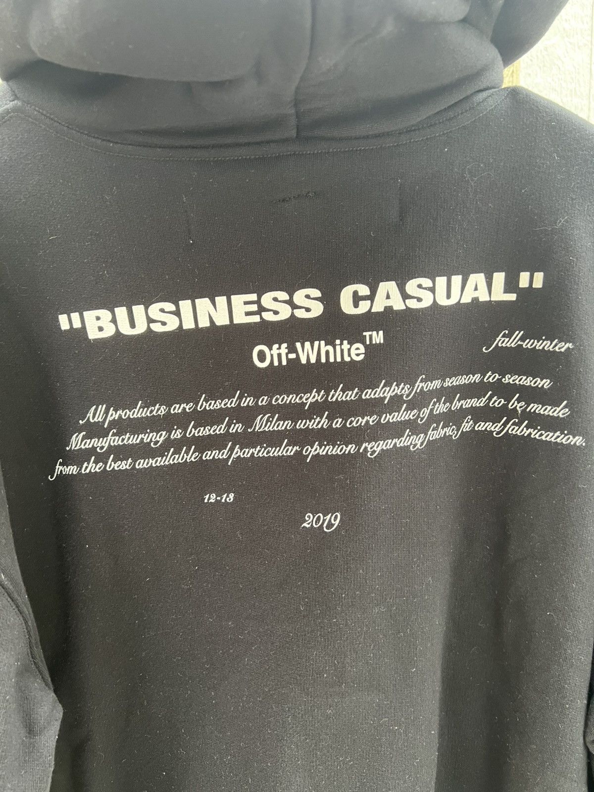 Off-White Off-White Business Casual Hoodie in Black Size US M / EU 48-50 / 2 - 4 Thumbnail