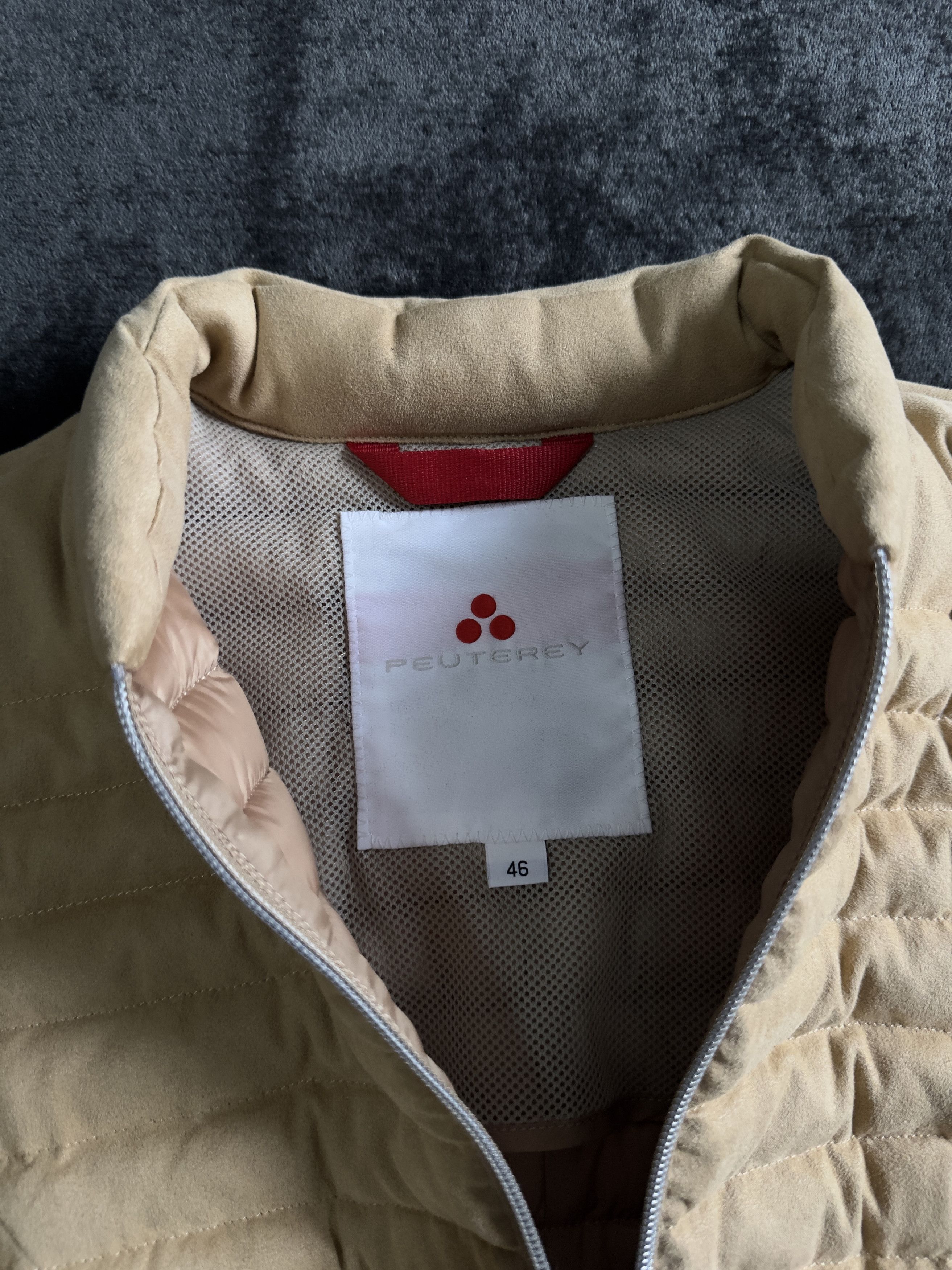 Peuterey Peuterey Quilted Down Suede Jacket Beige Size M / US 6-8 / IT 42-44 - 7 Thumbnail