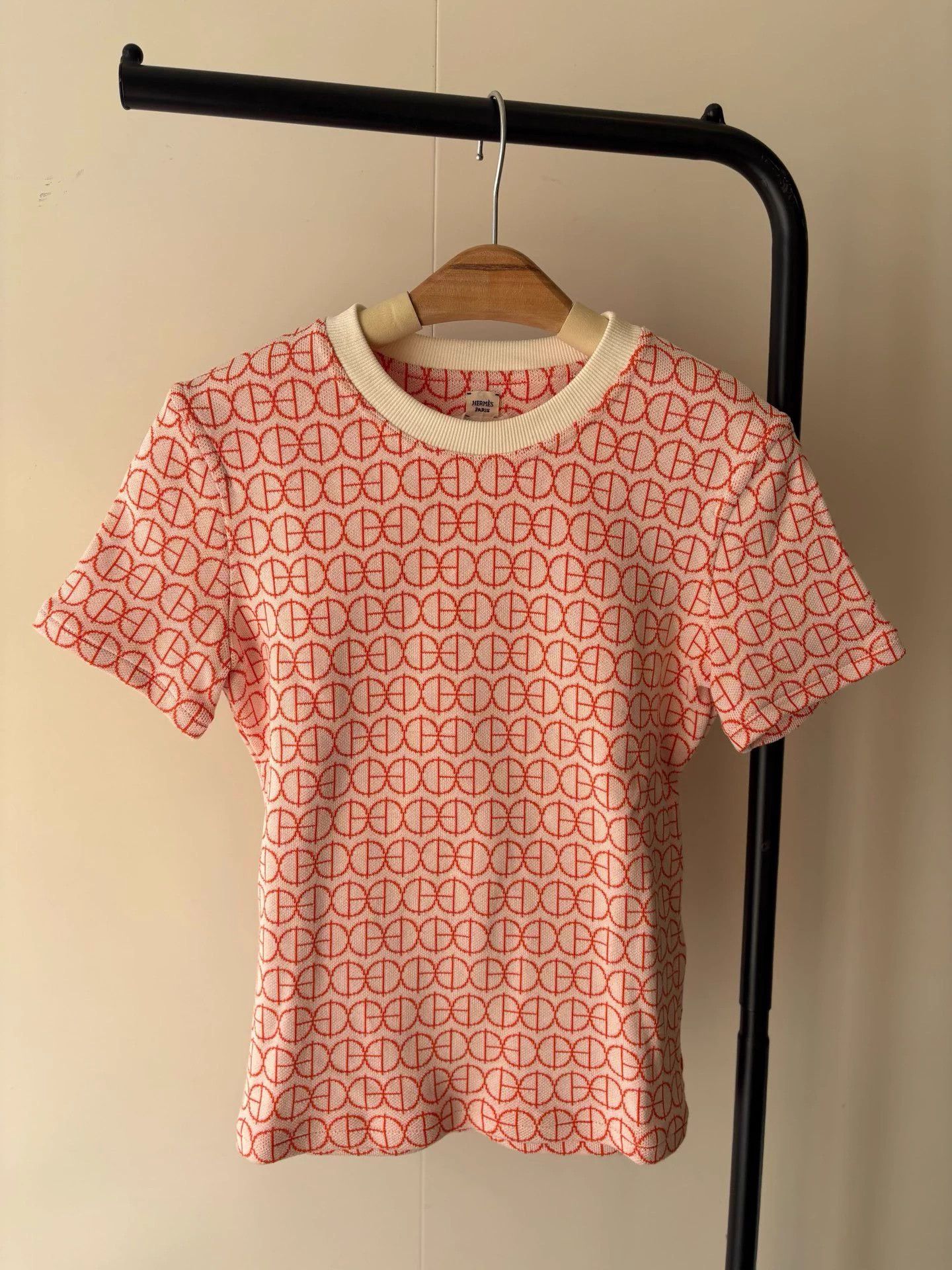 Hermes Hermes All Over Pig Nose SS Tee New with Tags 38 Size S / US 4 / IT 40 - 1 Thumbnail
