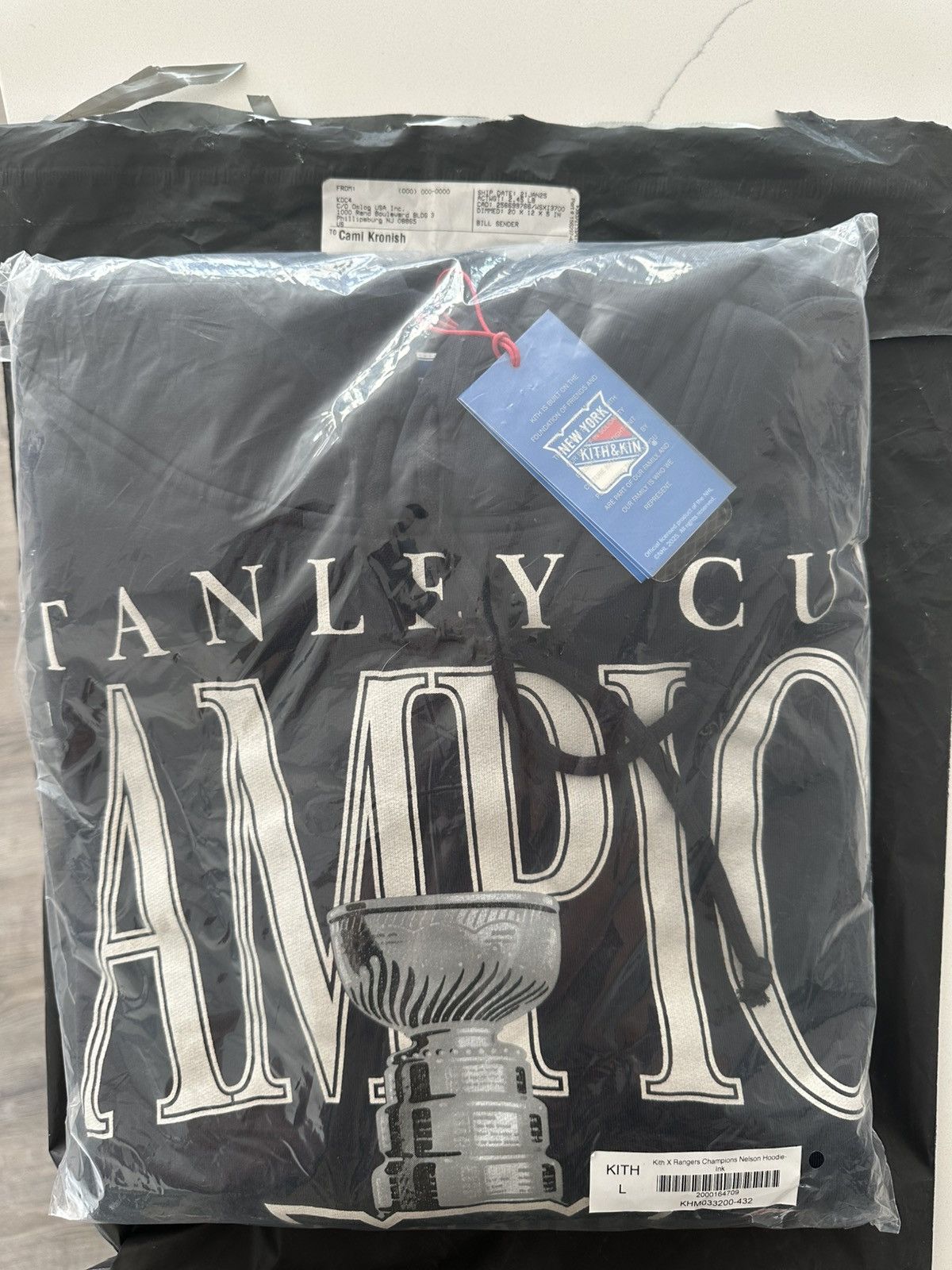 Kith Kith for the New York Rangers Champions Nelson Hoodie Size US L / EU 52-54 / 3 - 7 Thumbnail