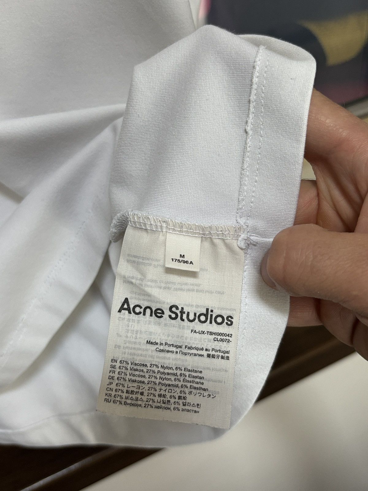 Acne Studios Acne Studios Collar Navid Face Boxy Tee Size US M / EU 48-50 / 2 - 8 Thumbnail