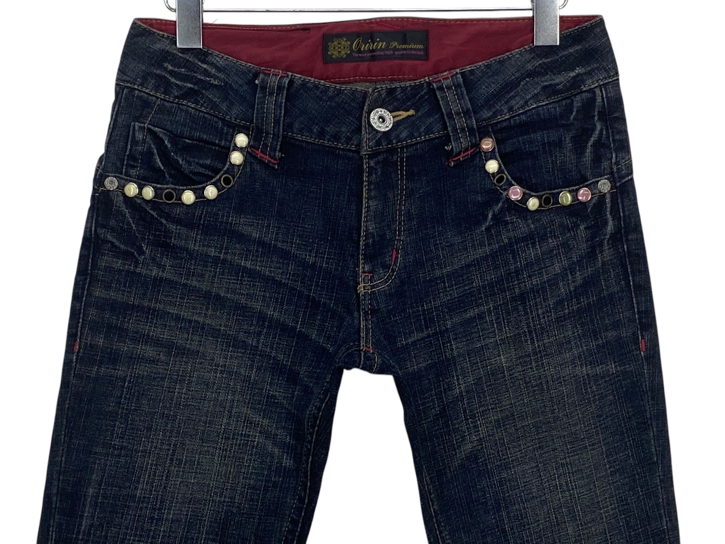 Japanese Brand Oririn Jeans Flare Jeans Punk Grunge Jeans Size 28" / US 6 / IT 42 - 4 Thumbnail