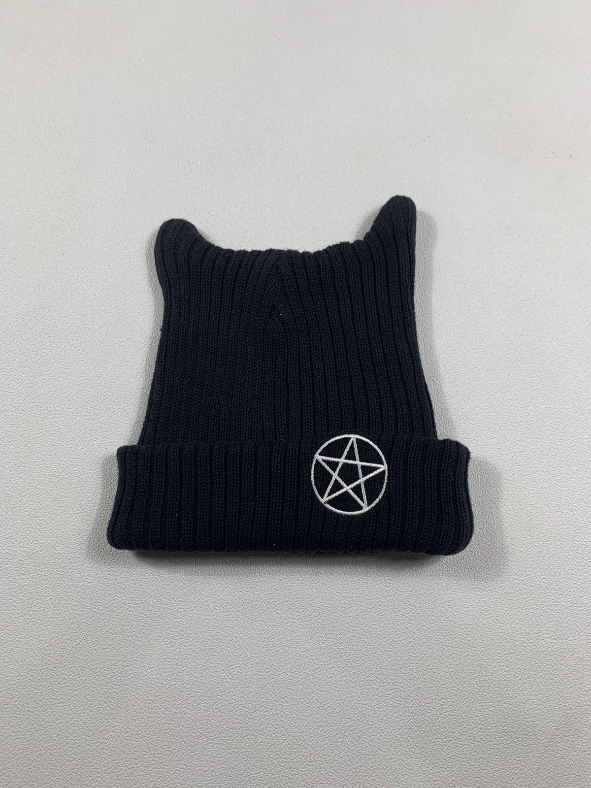 Japanese Brand Hyphen world gallery Horn Devil Beanie hats Size ONE SIZE - 3 Thumbnail