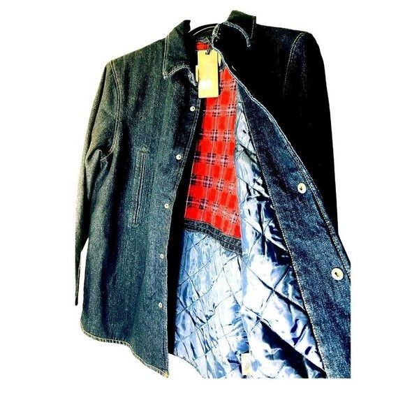 Slate & Stone Slate & Stone Mens Dark Wash Snap Front Long Sleeve Denim Sh Size US L / EU 52-54 / 3 - 5 Thumbnail