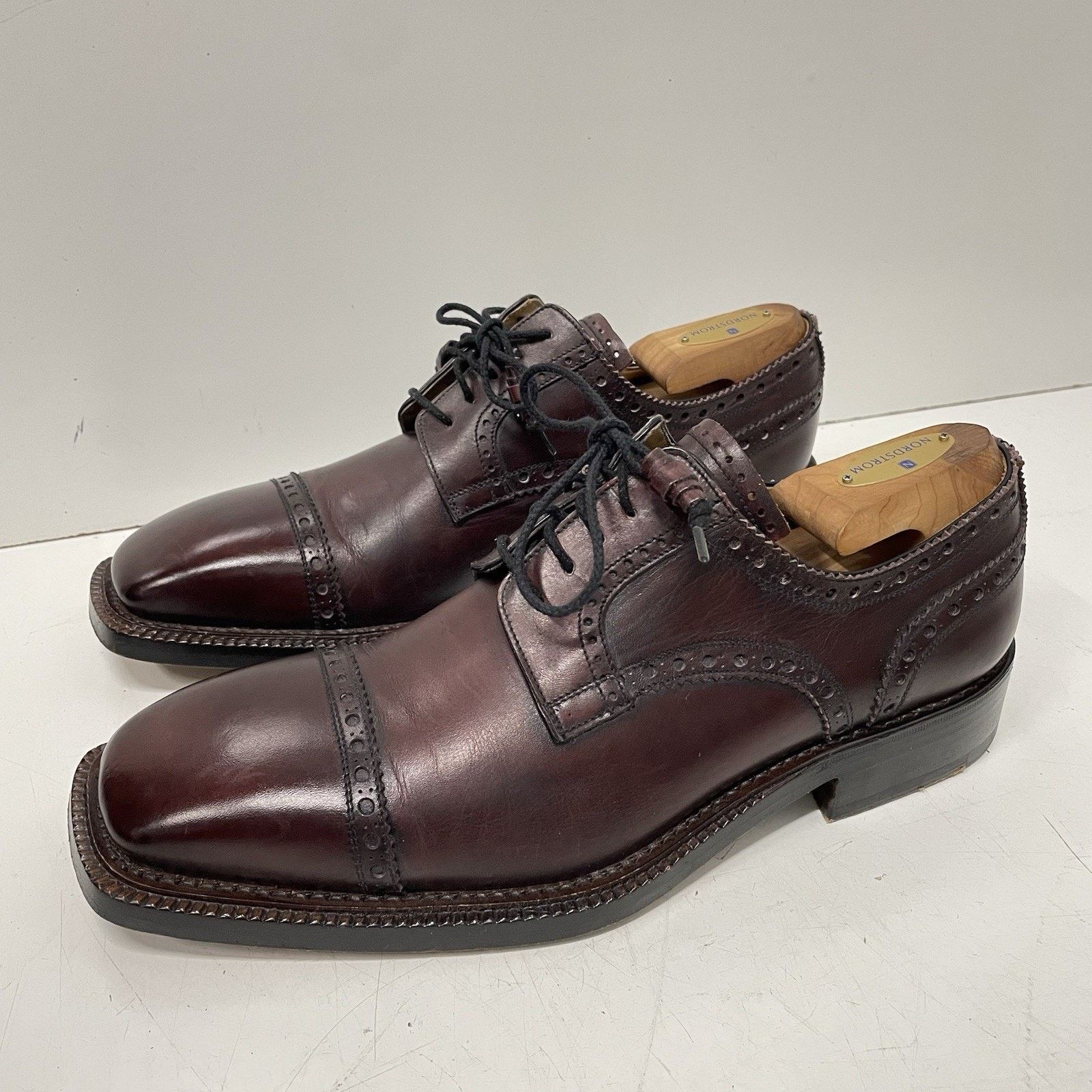 Calzoleria Harris Men’s Oxblood Wingtip Dress Shoes 10.5