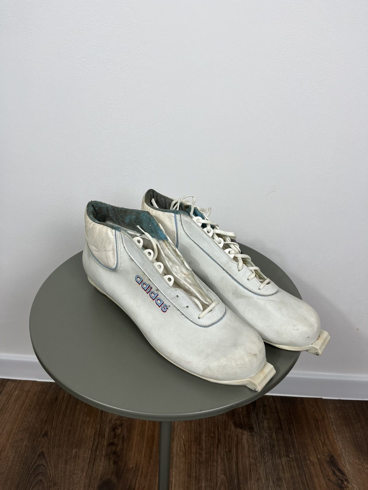 Adidas Vintage Adidas Yugoslavia White Leather Speed Skating Boots Size US 11 / EU 44 - 1 Thumbnail