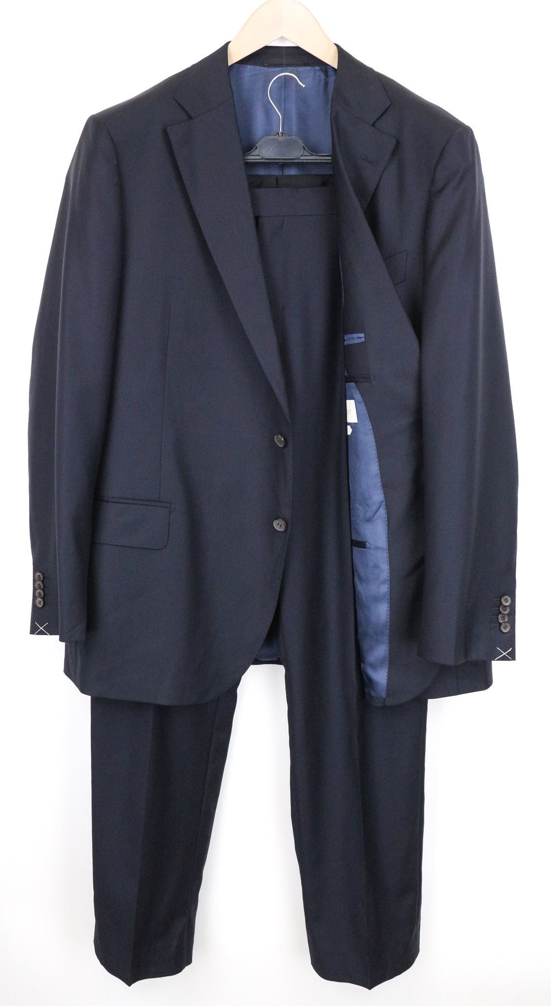 Suitsupply LAZIO BLUELINE UK52R Blue Wool 2 Piece Suit 75148 Size 36R - 1 Thumbnail