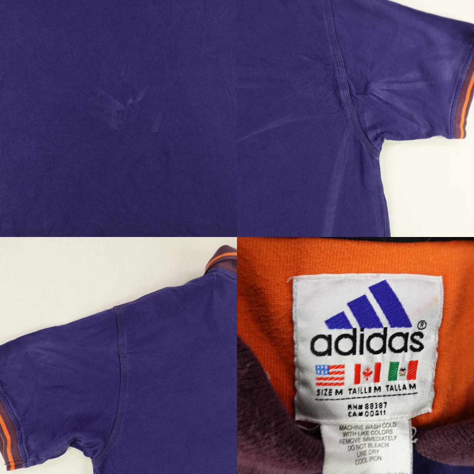 Adidas VINTAGE Adidas Polo Shirt Men’s Medium Short Sleeve 1/4 Zip Cotton Blue Casual Size US M / EU 48-50 / 2 - 8 Thumbnail