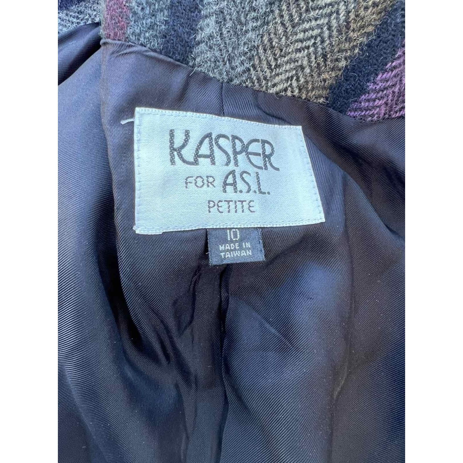Jasper Conran KASPER FOR A.S.L. PETITE Wool Alpaca Blend Size 10 A000212 Size L / US 10 / IT 46 - 9 Thumbnail