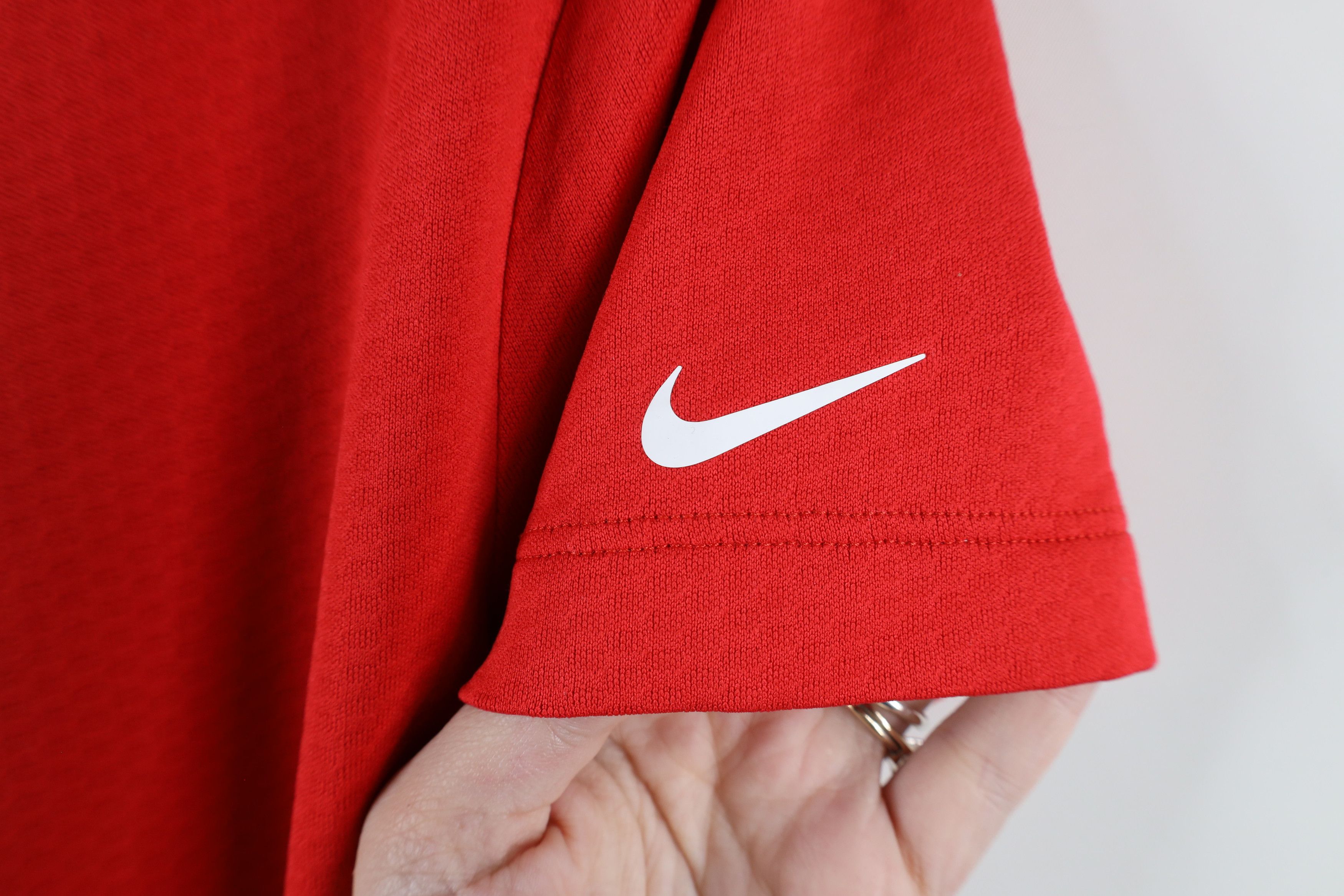 Nike × Vintage Nike Golf Thermal Knit Half Zip Blade Collar Polo Shirt Red Size S / US 4 / IT 40 - 4 Thumbnail
