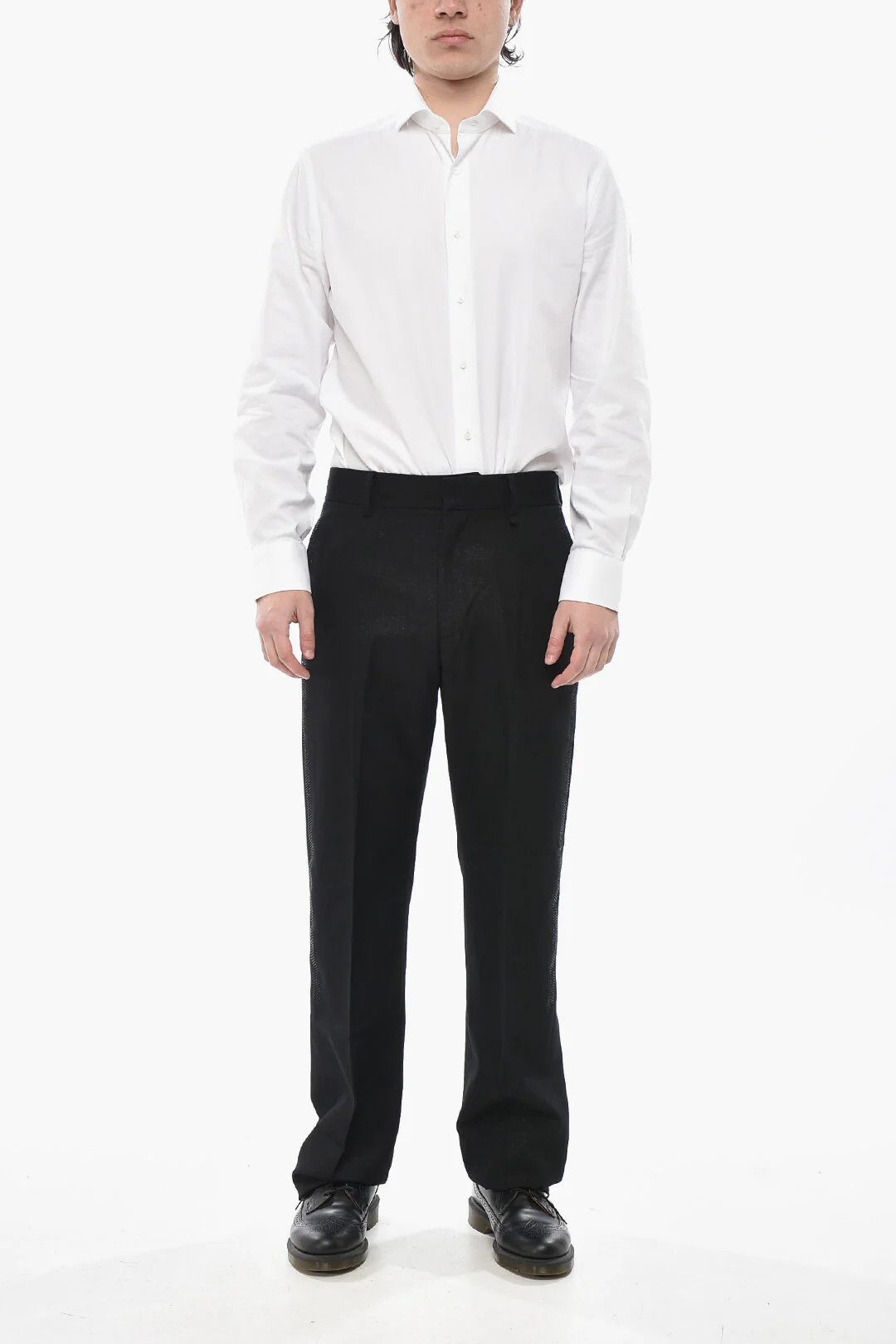 Givenchy og1mm0326 Lurex Pant in Black Size US 32 / EU 48 - 4 Thumbnail