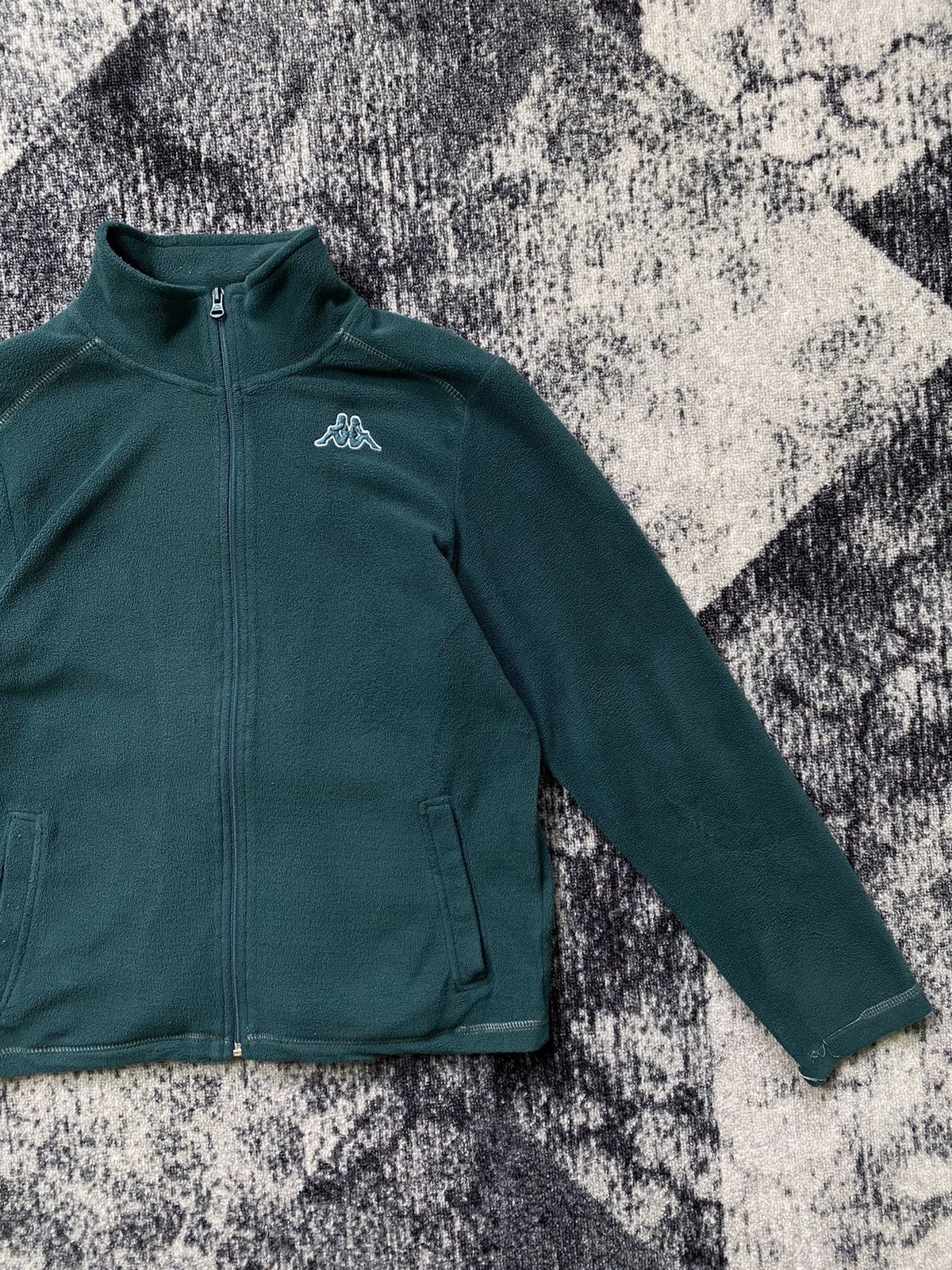 Kappa Vintage Kappa Fleece Full Zip Up Green Sweatshirt Y2K 90s Size US M / EU 48-50 / 2 - 2 Thumbnail