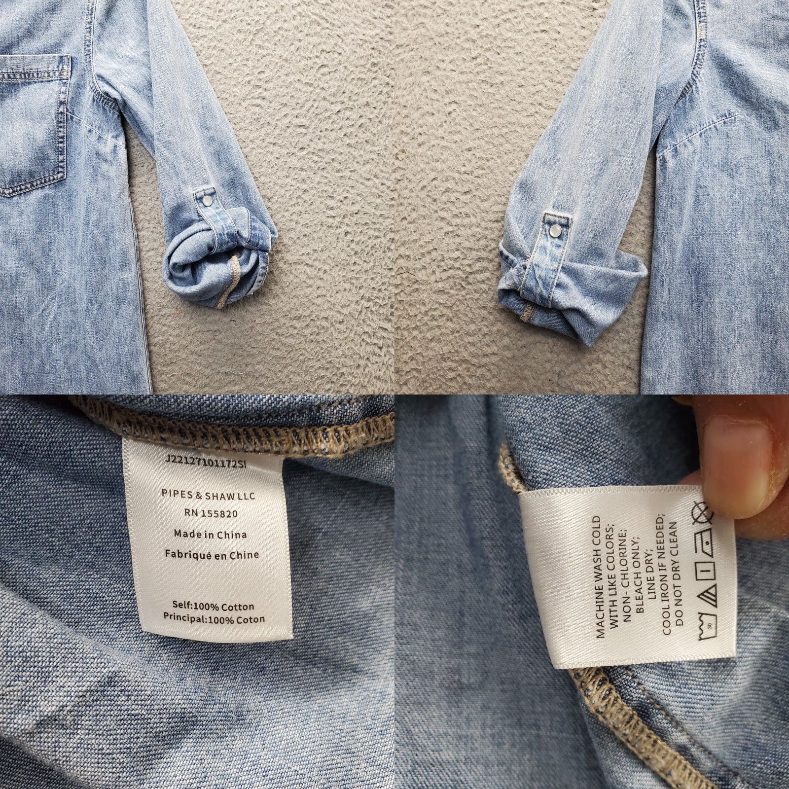Veronica Beard Veronica Beard Women Dress Shirt Denim Parkton Blue Short Peplum Hem Long Sleeve Roll Tab Neck Collared Pocketed 0 Size 0 Size 25" / US 0 / IT 36 - 8 Thumbnail