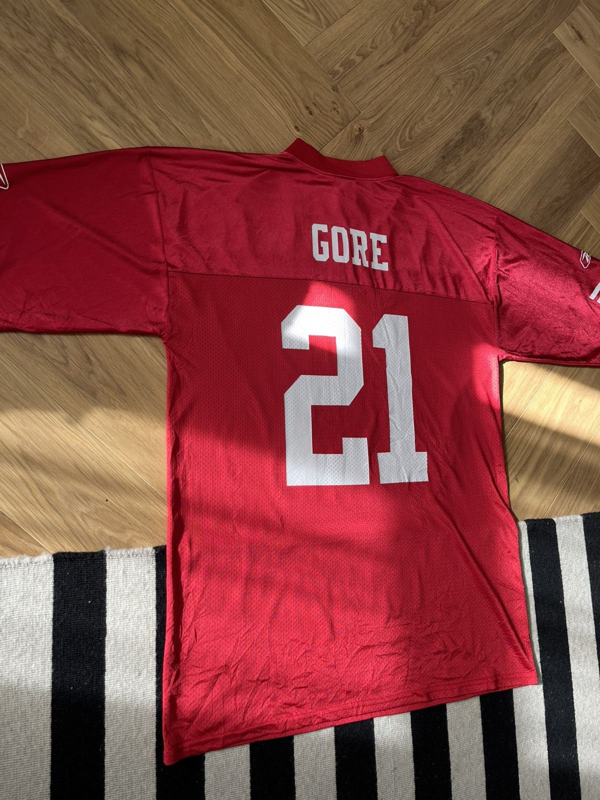 Reebok San Francisco 49ers #21 Frank Gore NFL Jersey L 🏈 Size US L / EU 52-54 / 3 - 7 Thumbnail