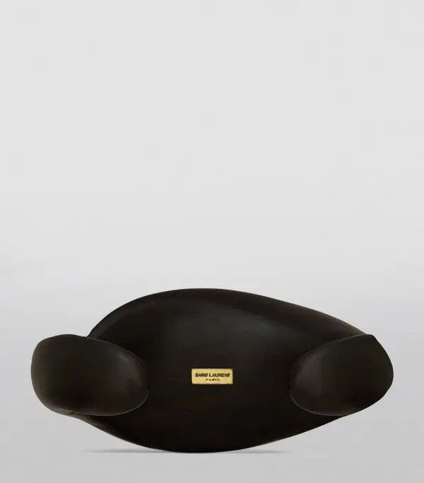 Saint Laurent Paris o1bcso1str0226 Size:S/Twist Cuff In Bamboo in Black Size ONE SIZE - 4 Thumbnail