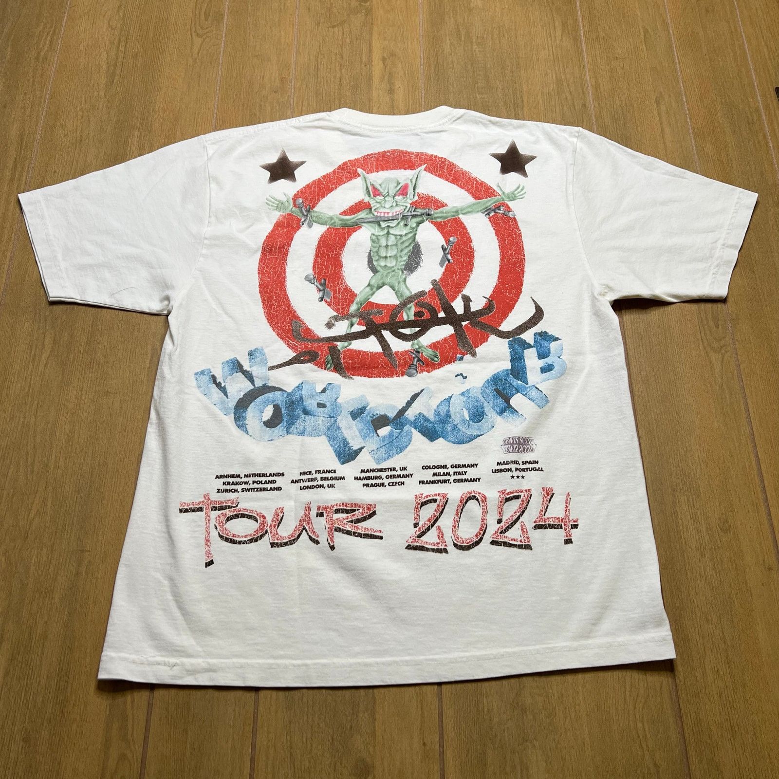 Vintage Travis Scott Utopia Circus Maximus Tour III Graphic T-shirt Size US L / EU 52-54 / 3 - 4 Thumbnail