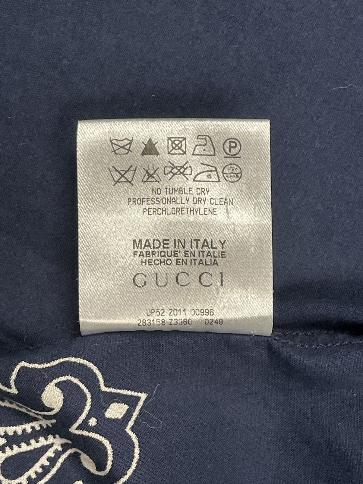 Gucci Gucci bandana Luxury Shirt Button Ups Vintage Cotton Size US M / EU 48-50 / 2 - 7 Thumbnail