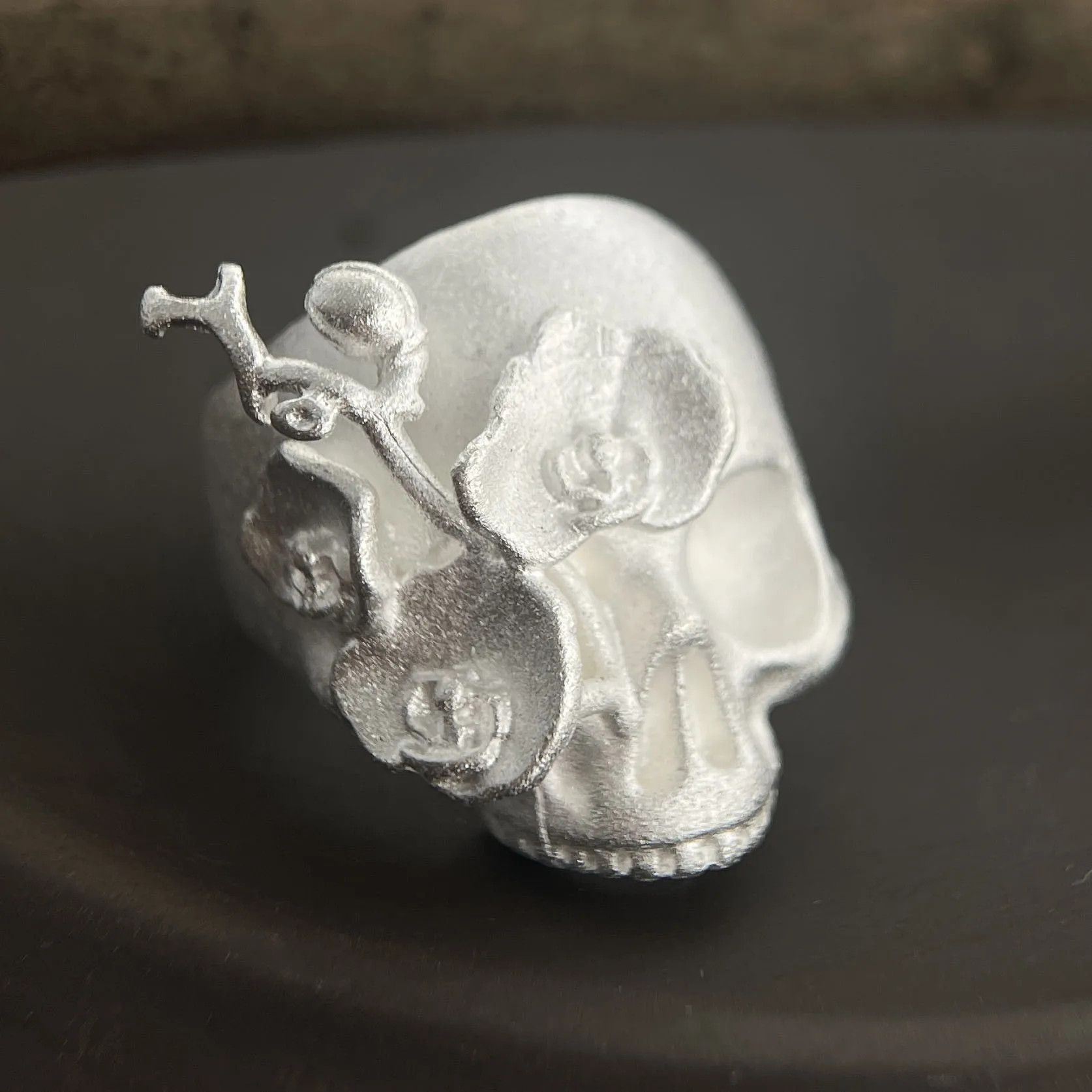 Jewelry Big Skull Ring Size ONE SIZE - 3 Thumbnail
