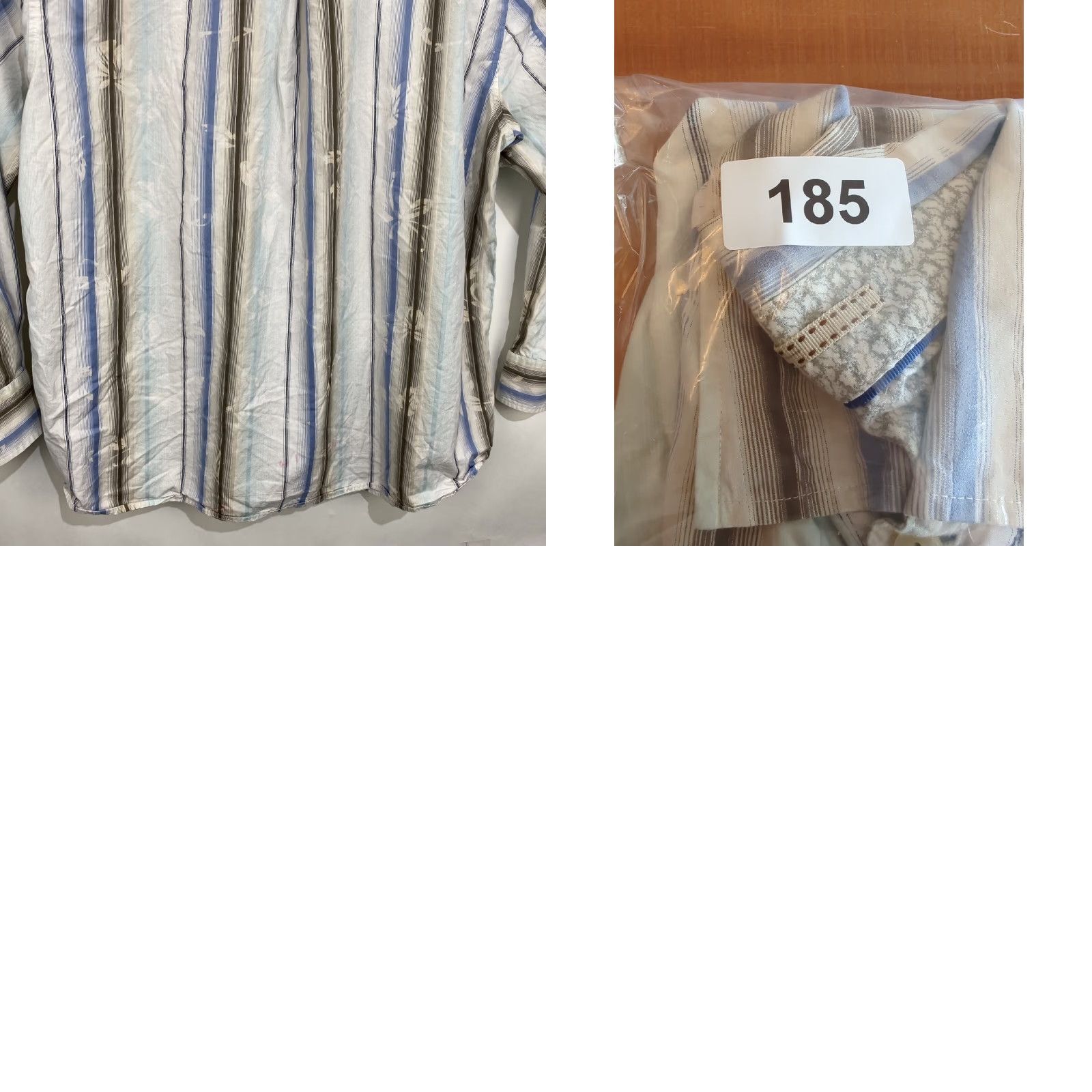 Tommy Bahama Tommy Bahama Silk Blend Button-Front Shirt Striped XL Multicolor Palm Tree Logo Men Men’s Shirt Size US XL / EU 56 / 4 - 9 Thumbnail