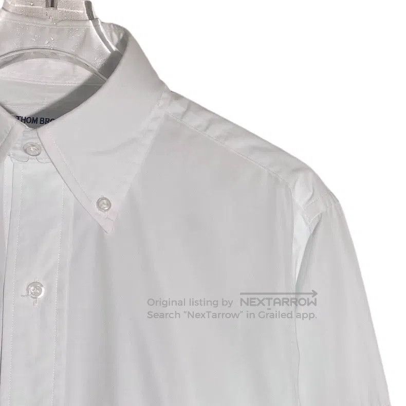 Thom Browne Thom Browne Long-sleeved shirt with single row of buttons Size US S / EU 44-46 / 1 - 3 Thumbnail