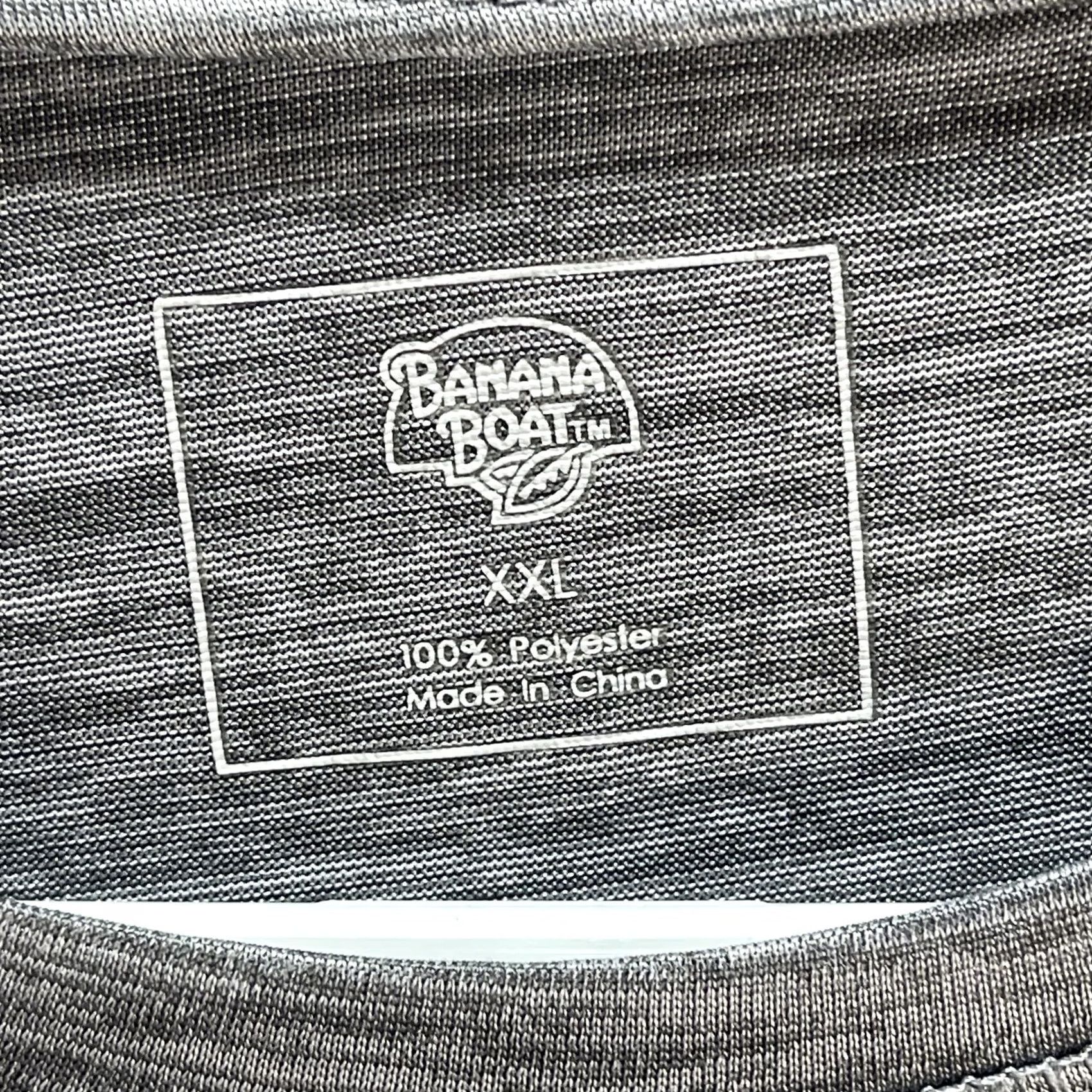 Vintage Banana Boat Shirt Mens 2XL Gray Jekyll Island Stay Salty UPF 50+ Turtle Logo Long Sleeve Crew Neck Graphic Print Jersey 100% Polyester"} Size US XXL / EU 58 / 5 - 7 Thumbnail