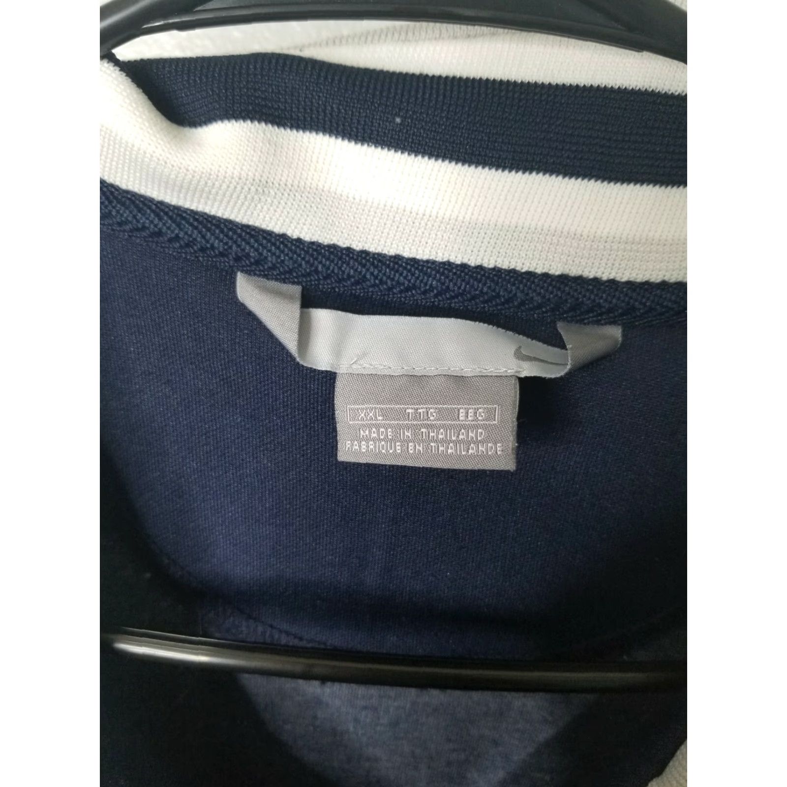 Nike Nike Track Jacket Mens 2XL Navy Blue Vintage 1990s Spell Out Athletic Outerwear Size US XXL / EU 58 / 5 - 5 Thumbnail