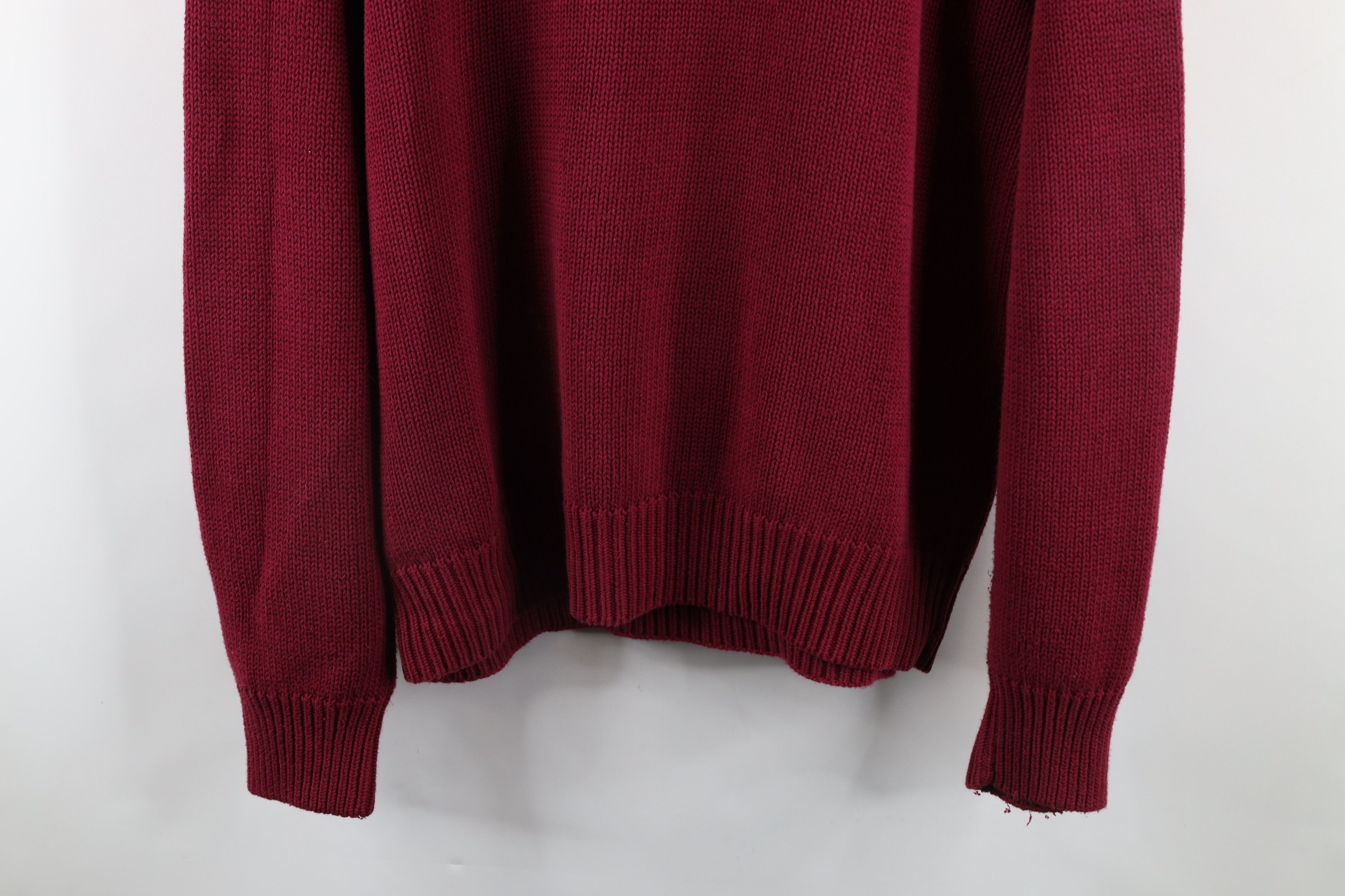 Eddie Bauer × Vintage Vintage 90s Eddie Bauer Blank Cotton Knit Crewneck Sweater Size US L / EU 52-54 / 3 - 3 Thumbnail