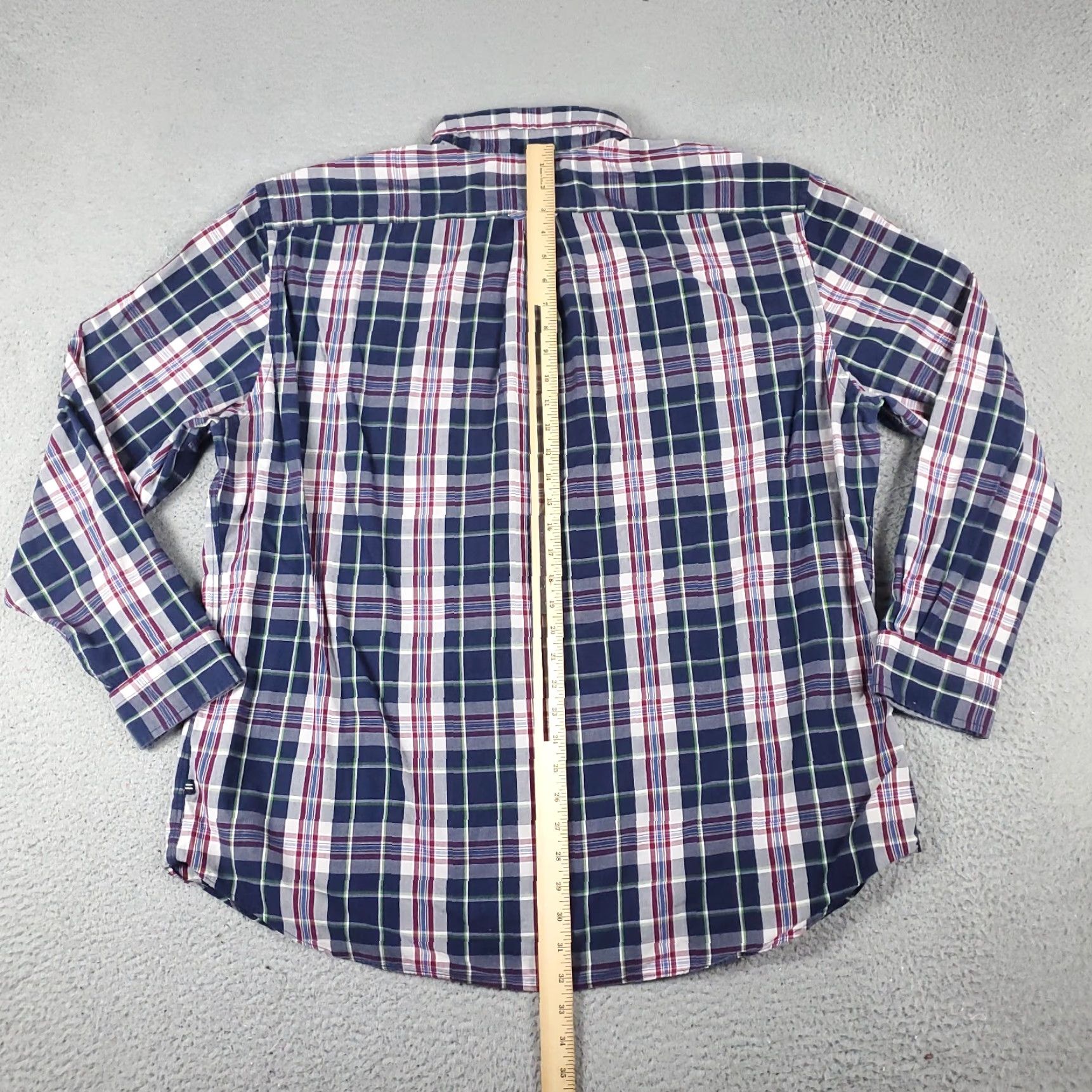 Nautica Nautica Shirt Mens 2XL Button-Down Plaid Long Sleeve Purple Blue Size US XXL / EU 58 / 5 - 4 Thumbnail