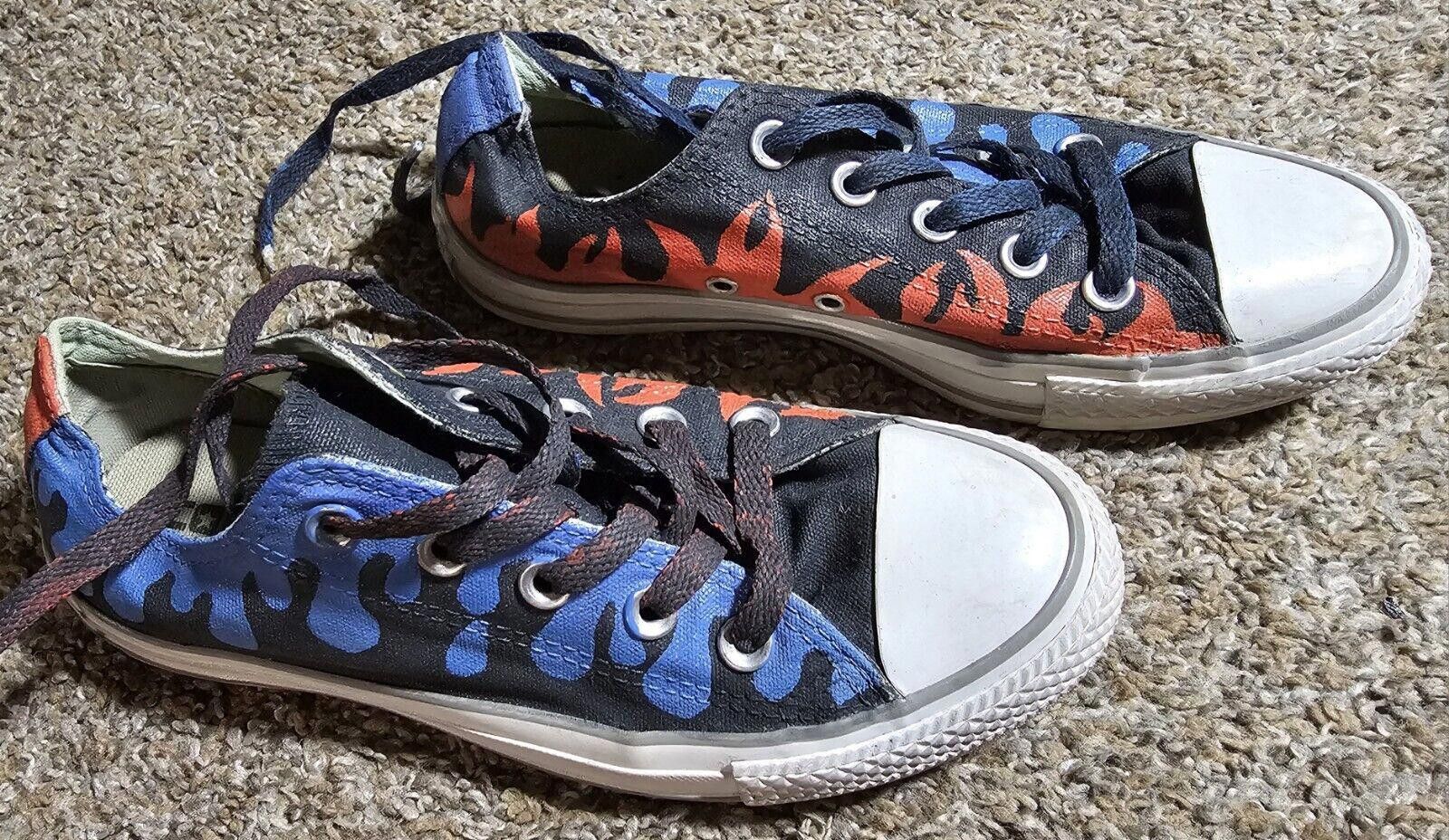 Converse custom painted converse 544877F fire & water shoes Women's 6 Size US 6 / IT 36 - 1 Thumbnail