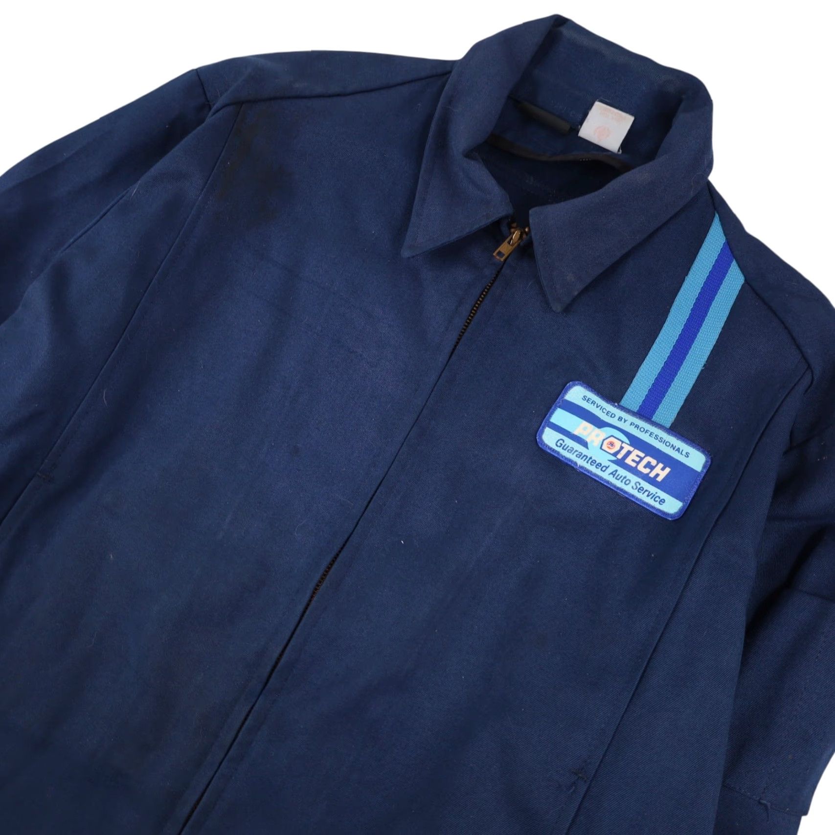 Vintage VINTAGE 76 Pro Tech Jacket Work Mens Large Blue Size US L / EU 52-54 / 3 - 2 Thumbnail