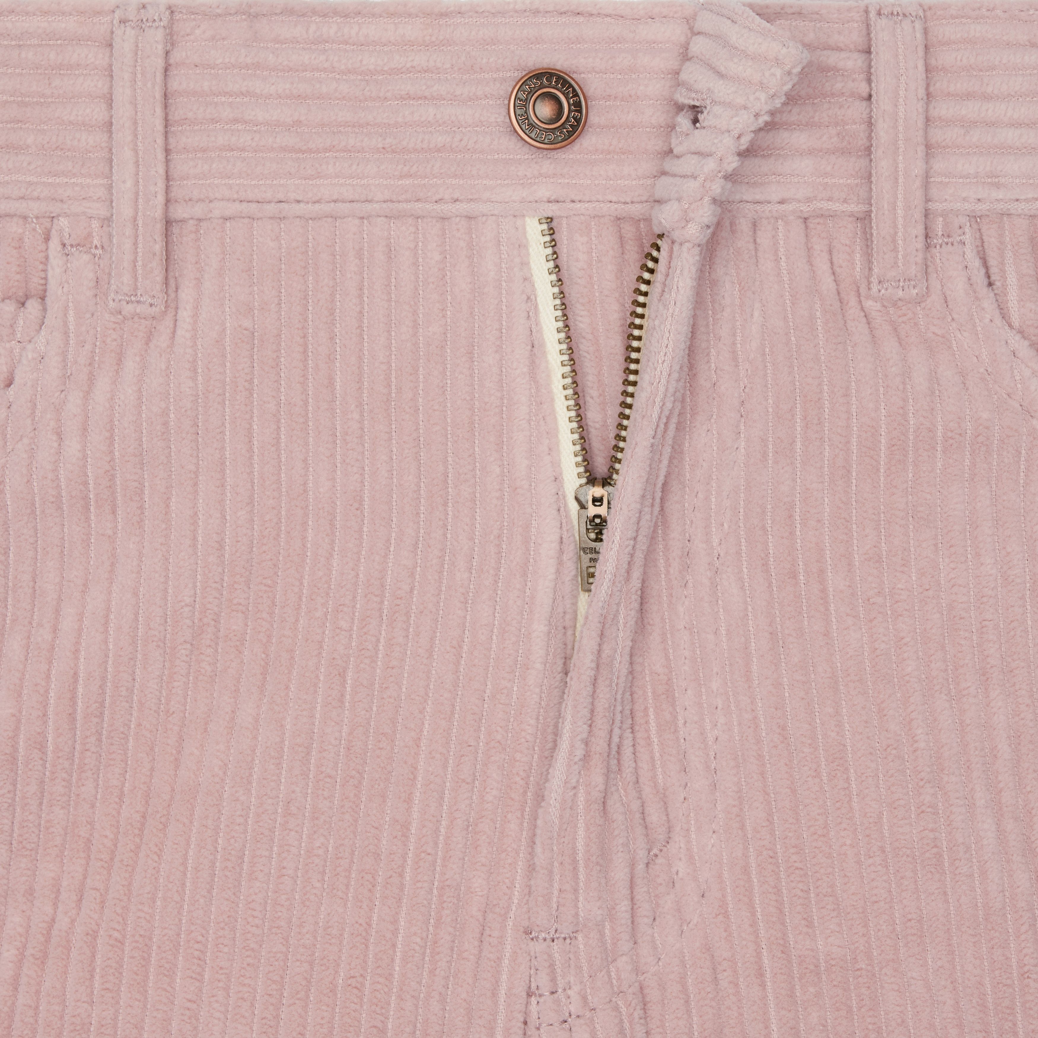 Celine o1w1db11124 Corduroy Kitty Jeans in Pink Size 26" / US 2 / IT 38 - 4 Thumbnail