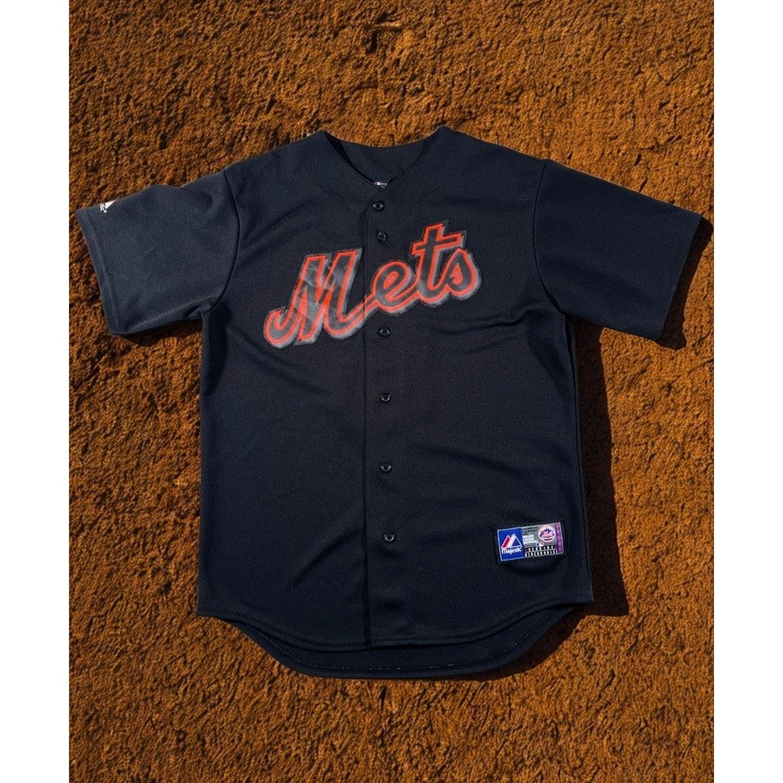 Majestic New York Mets David Wright #5 Majestic Black Alt Jersey Sz M Size US M / EU 48-50 / 2 - 5 Thumbnail