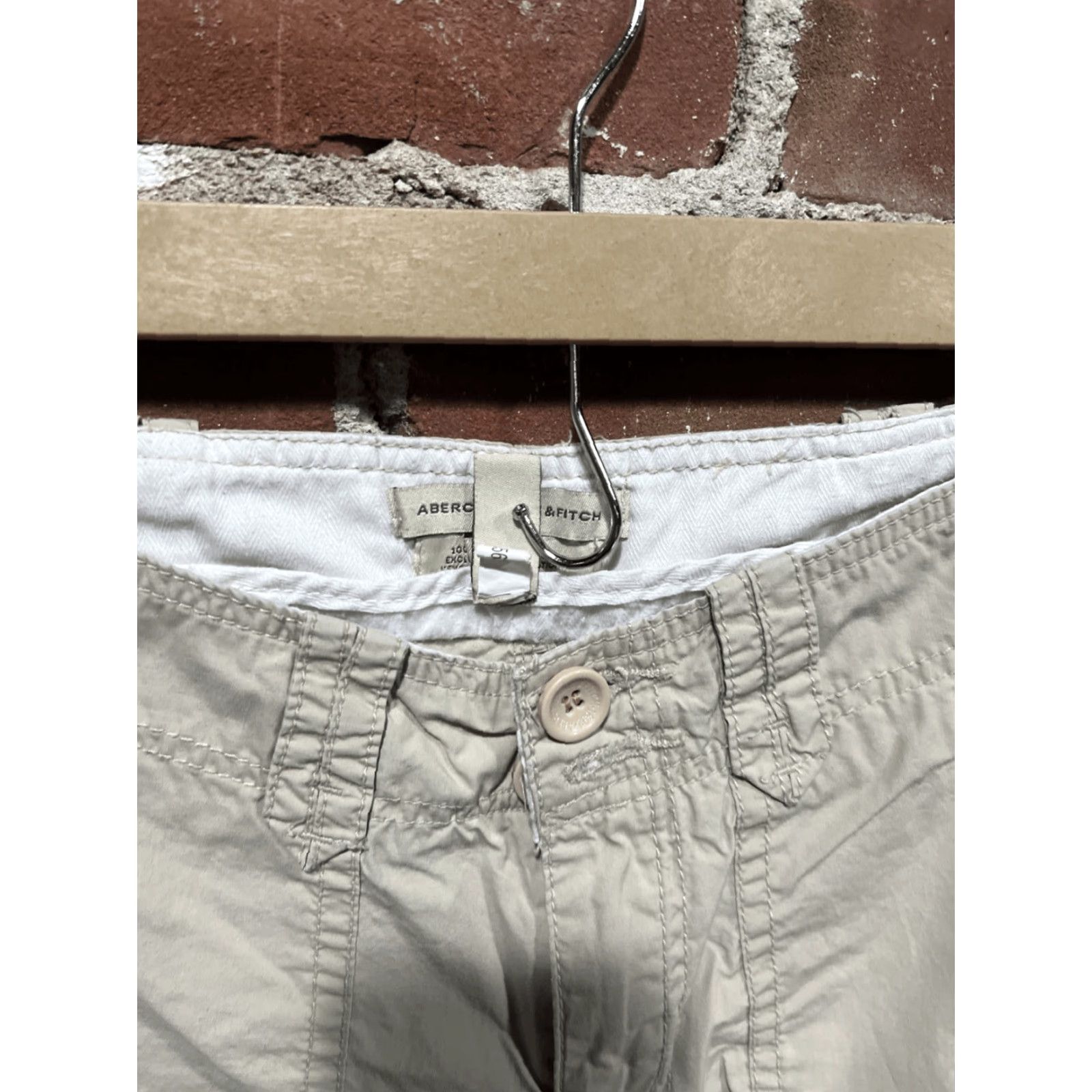 Abercrombie & Fitch VINTAGE Abercrombie & Fitch Cargo Pants Women L Beige Tan Army Cargo Pants Size 36" / US 14 / IT 50 - 2 Thumbnail