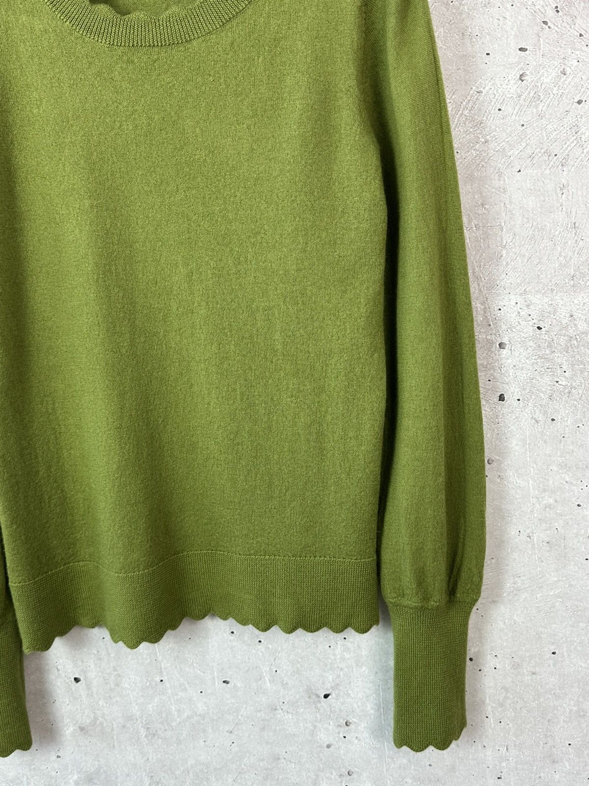 Other Wyse London Wool Green Knit Long Sleeve Women’s Sweater Size S / US 4 / IT 40 - 5 Thumbnail
