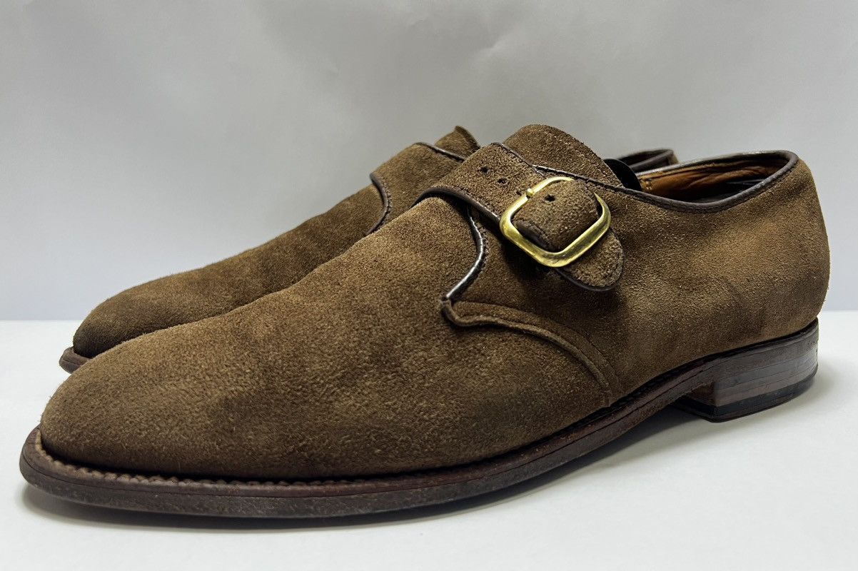 Alden Alden - Plain Toe Suede Monk Strap Derby Size US 8 / EU 41 - 5 Thumbnail