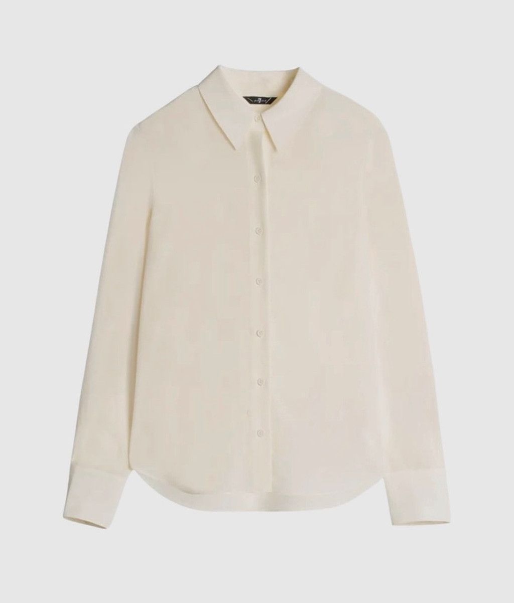7 For All Mankind 7 For All Mankind Silk Button Down Shirt M Size M / US 6-8 / IT 42-44 - 2 Thumbnail
