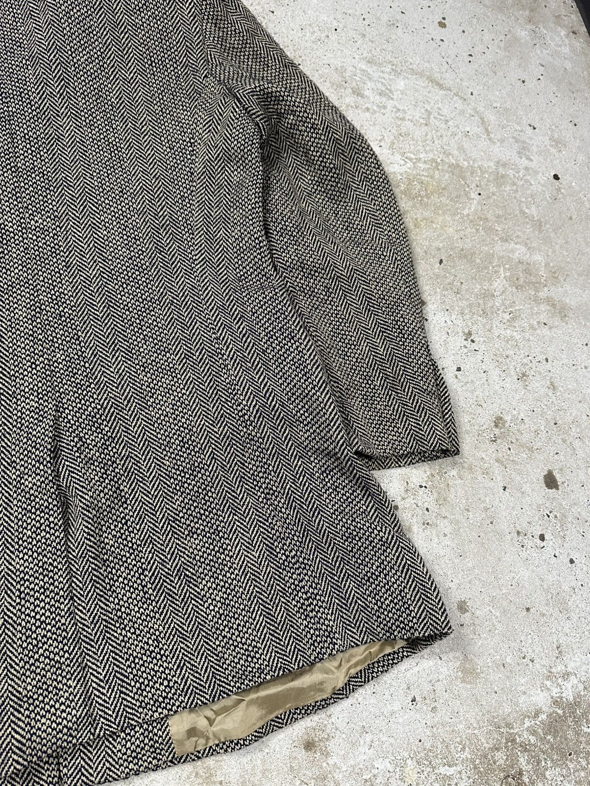Jil Sander Vintage 90s Jil Sander Plus Silk & Wool Herringbone Coat Size US S / EU 44-46 / 1 - 11 Thumbnail