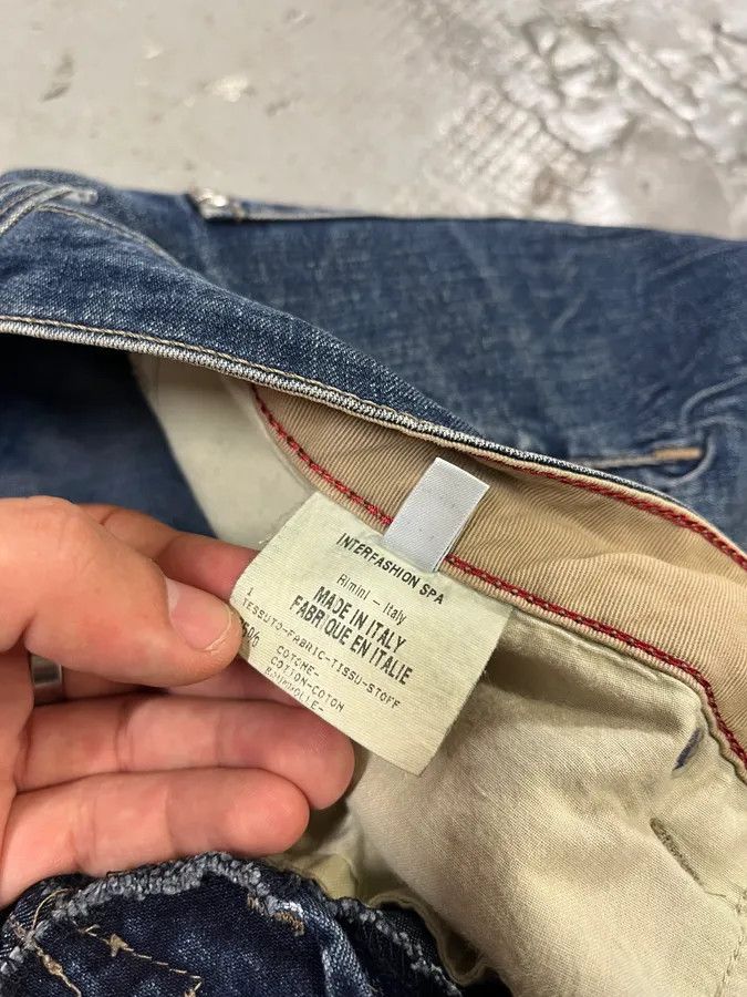 Marithe + Francois Girbaud 2000s Marithé + François Girbaud Blue Rebel Straight Denim Jeans Size US 33 - 12 Thumbnail