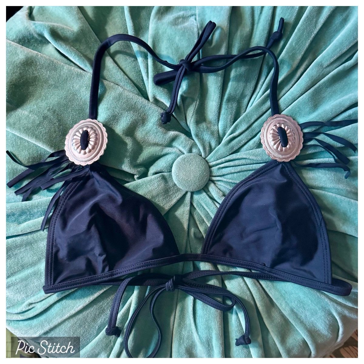 Beach Riot BEACH RIOT Medusa El Dorado Concho Fringe Bikini M L NWOT Size M / US 6-8 / IT 42-44 - 8 Thumbnail