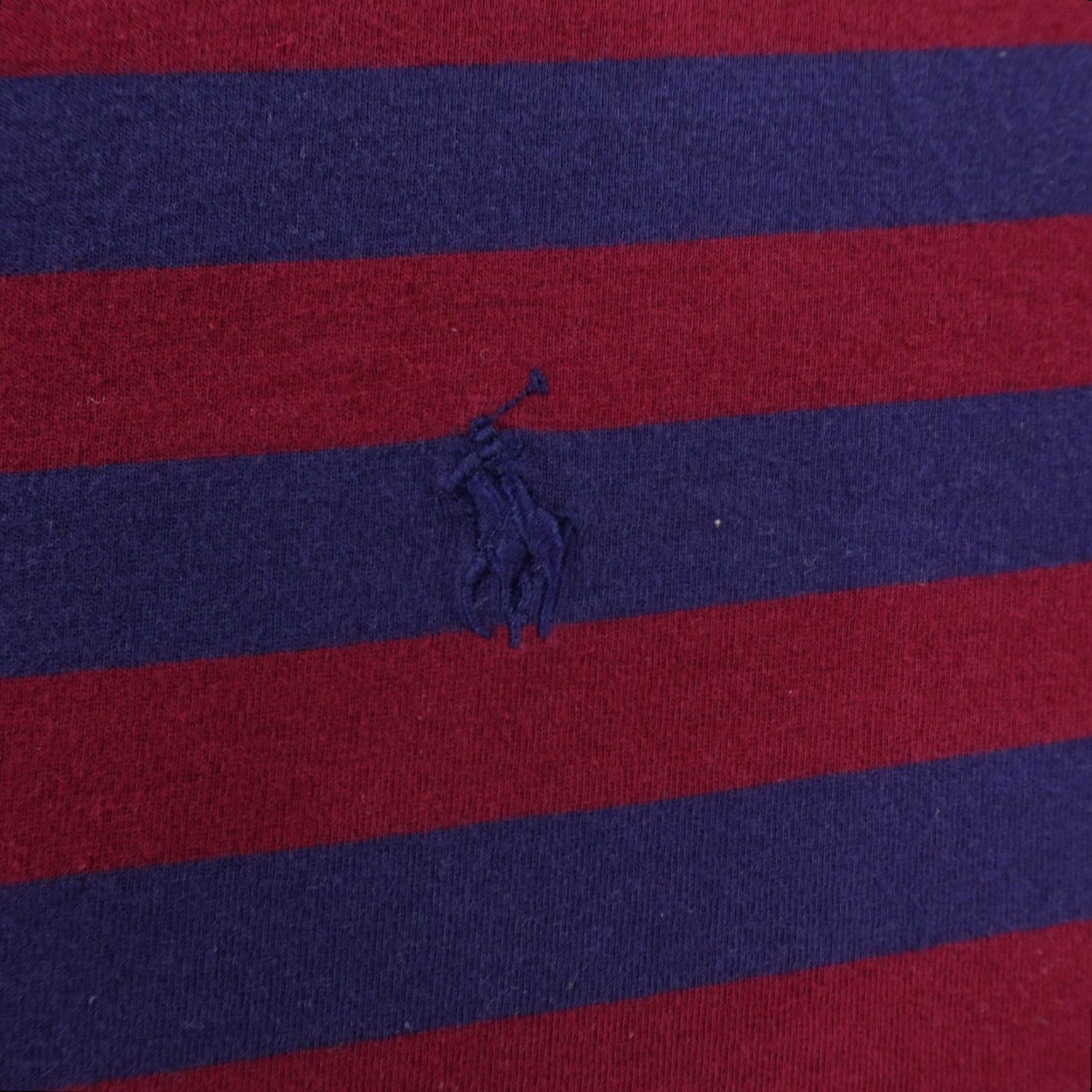 Polo Ralph Lauren Polo Ralph Lauren Shirt Mens Large Blue Red Striped Classic Fit Pony Logo Crew Neck Short Sleeve T-Shirt Size US L / EU 52-54 / 3 - 3 Thumbnail