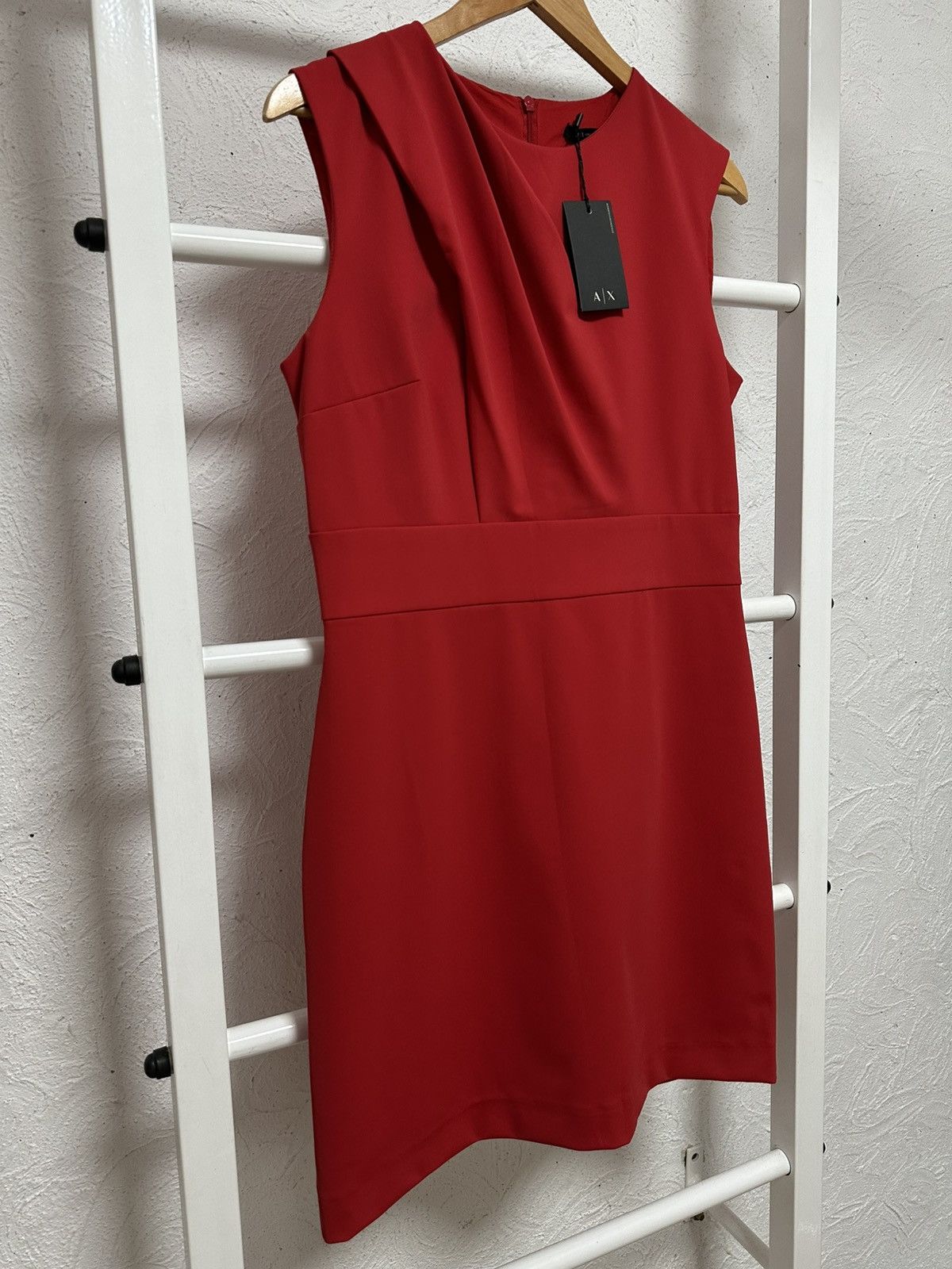 Armani Exchange Armani Exchange Women’s Red Dress Size M Elegant Knee-Length Size M / US 6-8 / IT 42-44 - 3 Thumbnail