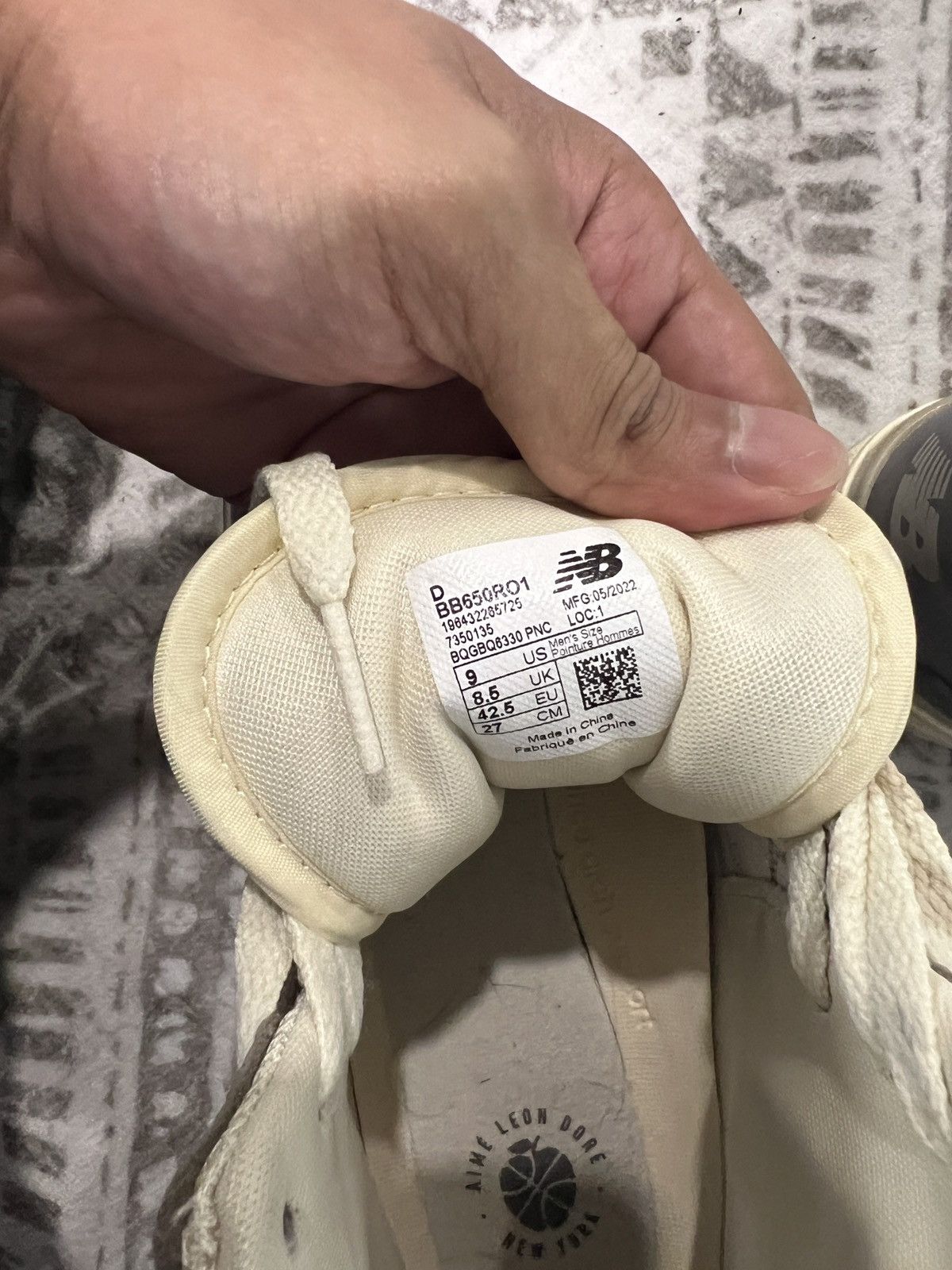 Aime leon dore new balance high top sneaker