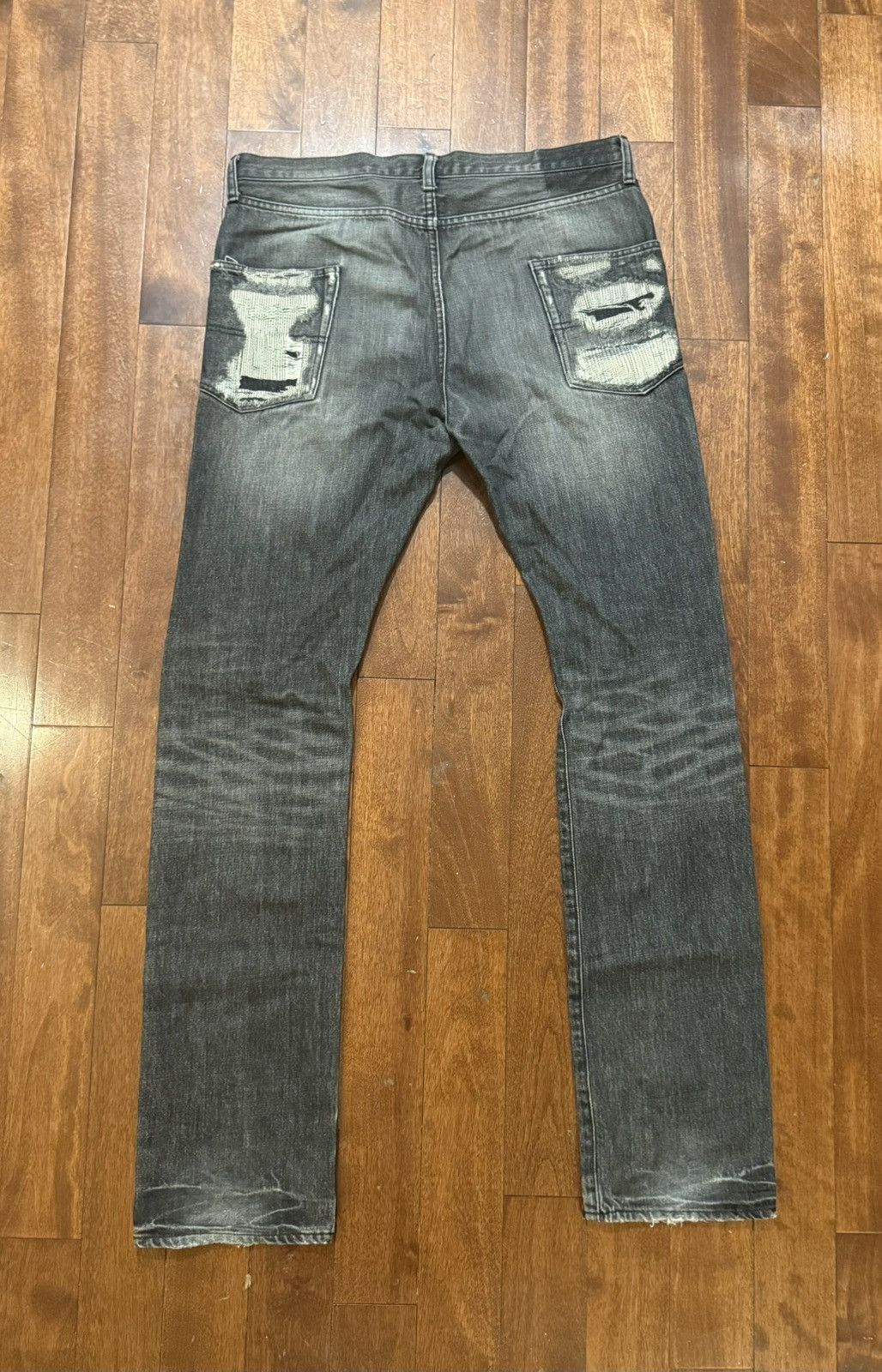 Jun Takahashi × Undercover A/W '05 Undercover "Arts and Crafts" Skull Denim Size US 34 / EU 50 - 2 Thumbnail