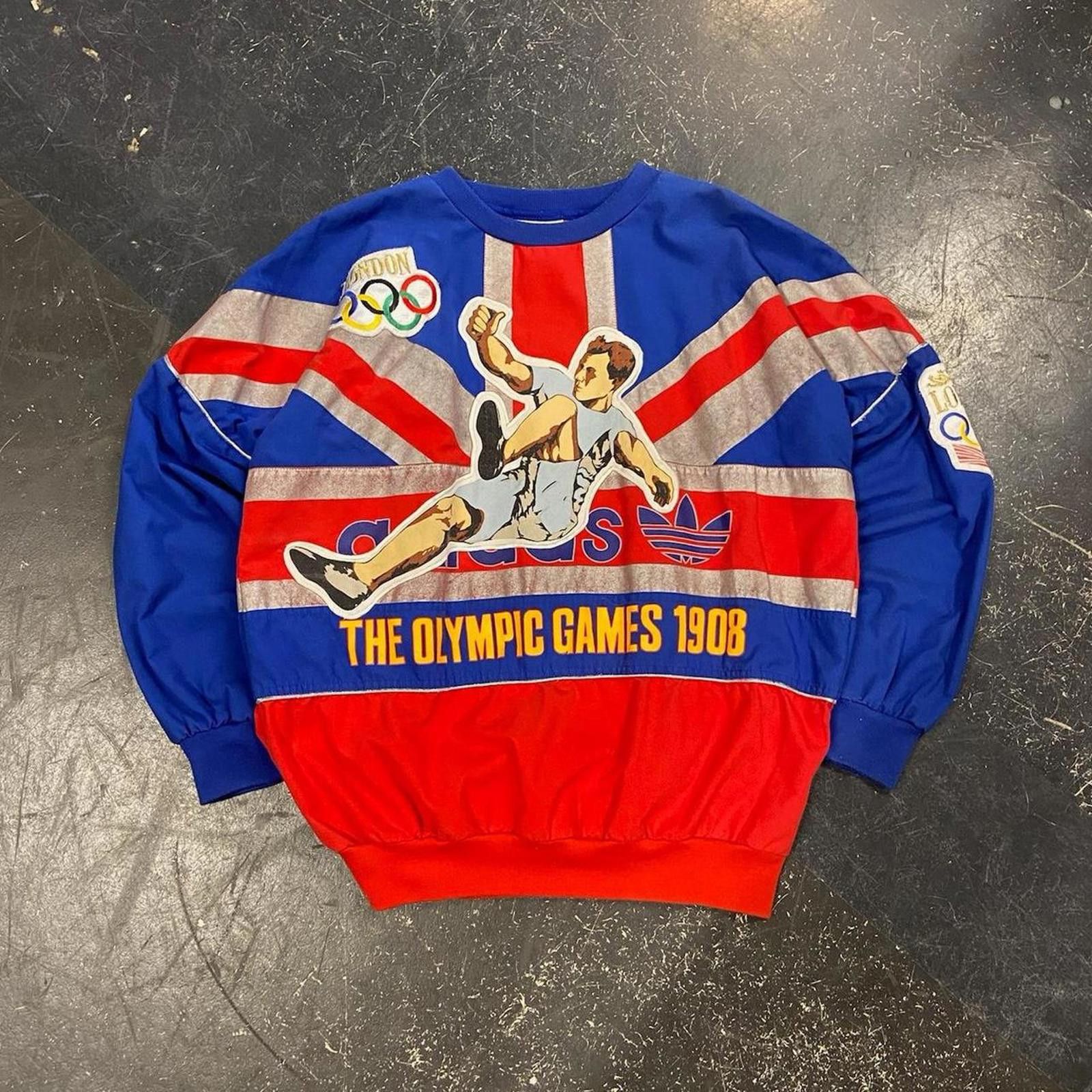 Adidas Vintage 80s Adidas Olympic Games Crewneck Size US XL / EU 56 / 4 - 1 Thumbnail