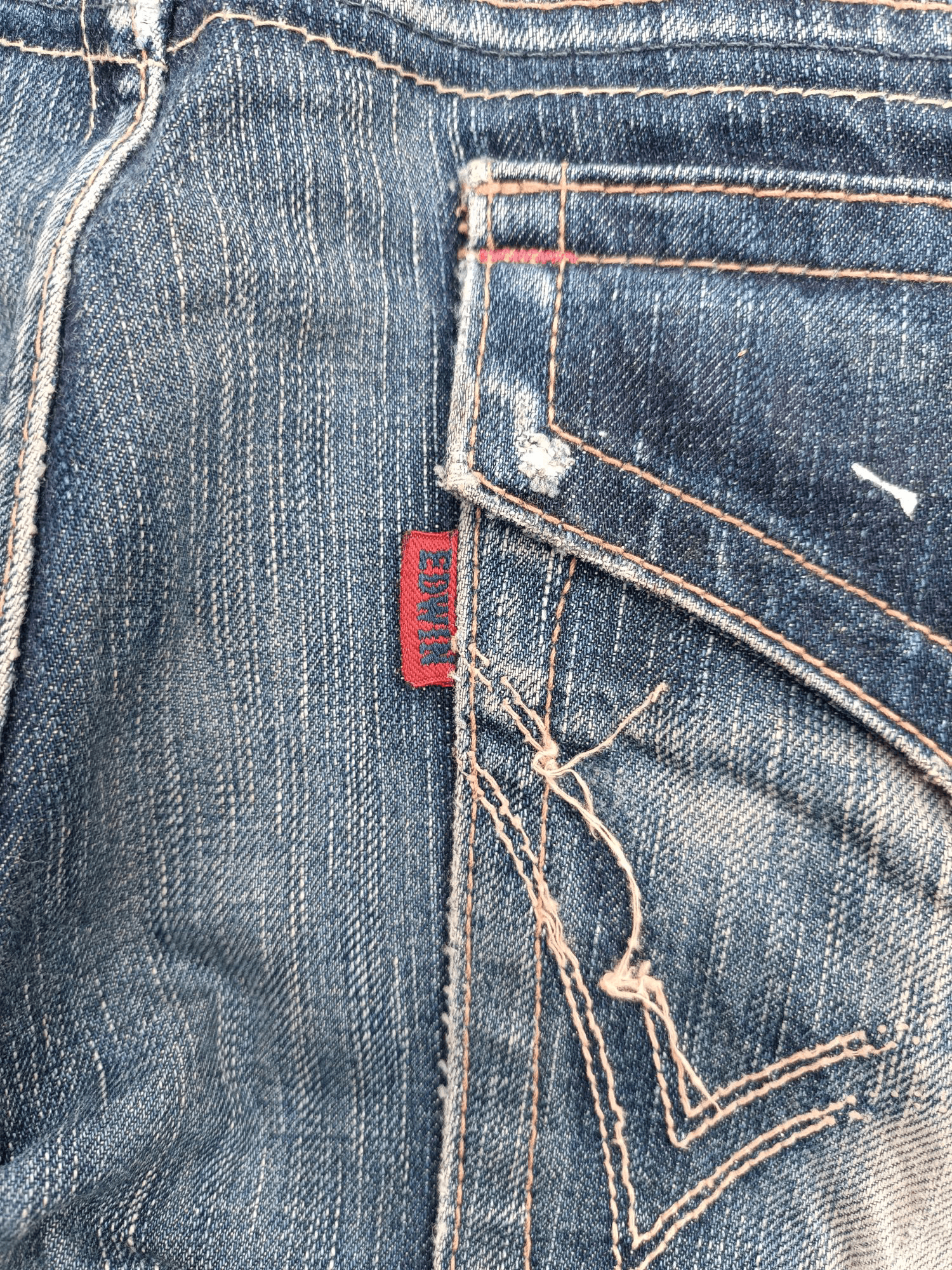 Edwin × Japanese Brand Edwin 503 Flare Jeans Distressed Jeans E248 Size US 35 - 8 Thumbnail