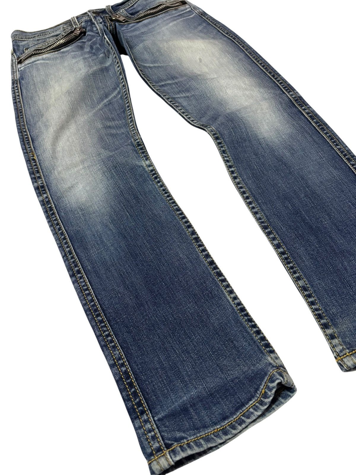 Japanese Brand Vtg RNA Inc Japan Bondage Distressed Jeans Size 30" / US 8 / IT 44 - 3 Thumbnail